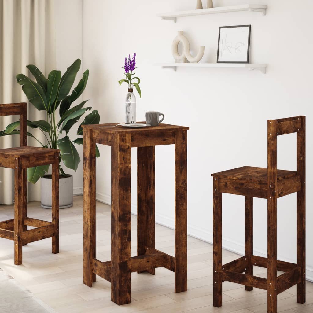 vidaXL Esstisch Bartisch Räuchereiche 51x50x103,5 cm günstig online kaufen