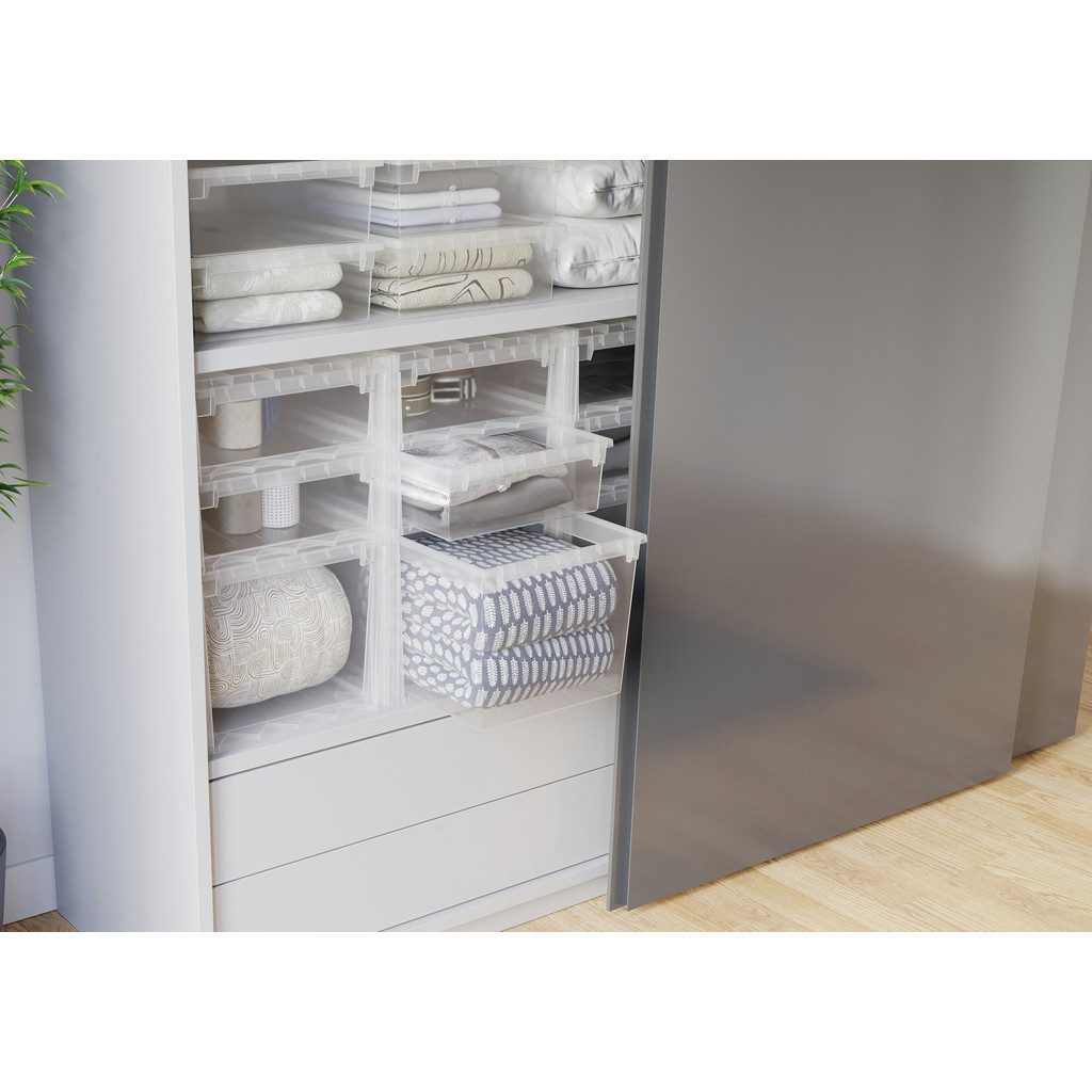 Kreher Schubladenbox Set: 2 x Schubladenbox Größe XL, Volumen 36 Liter