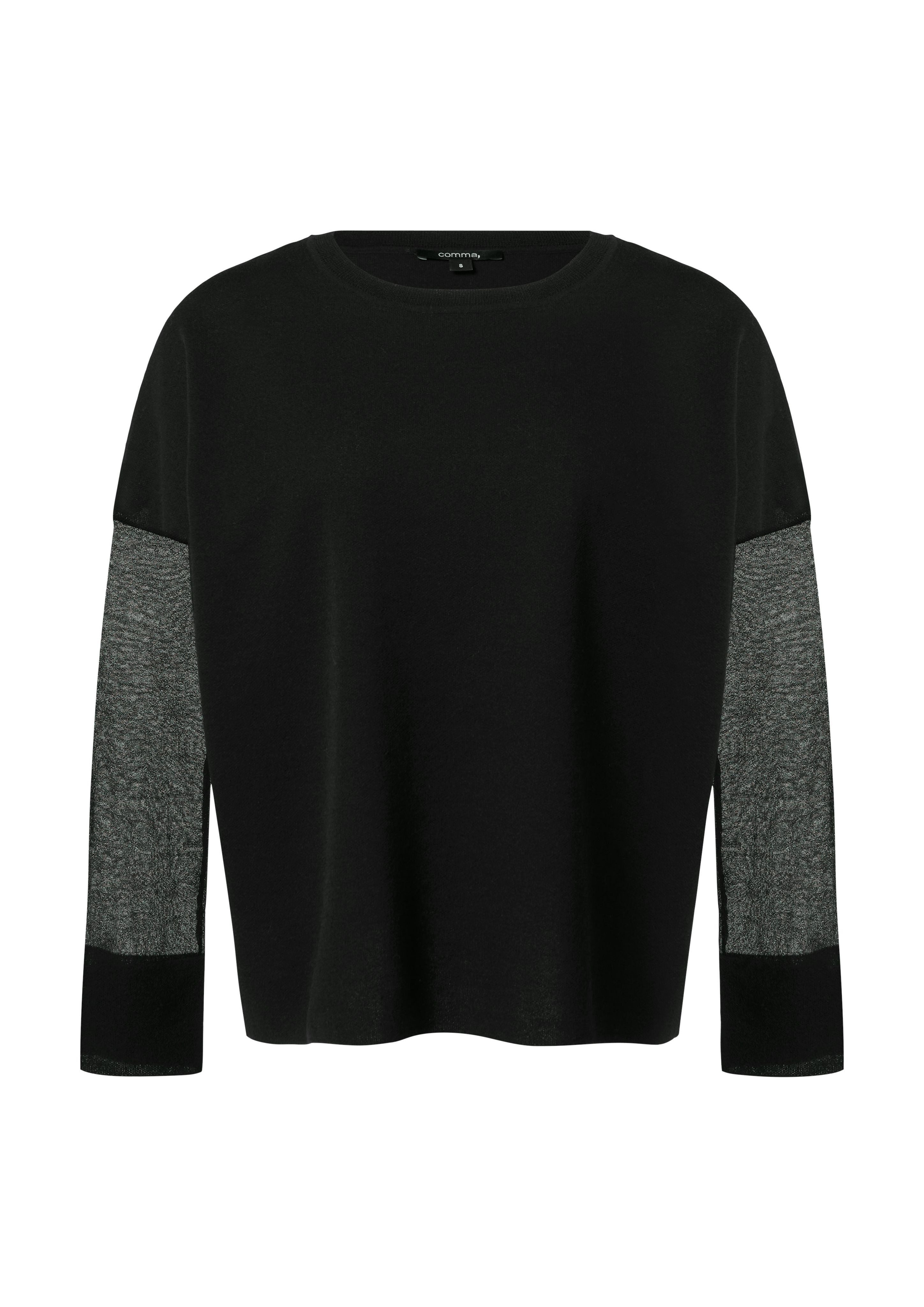 comma Langarmshirt Leichter Strickpullover im Relaxed günstig online kaufen
