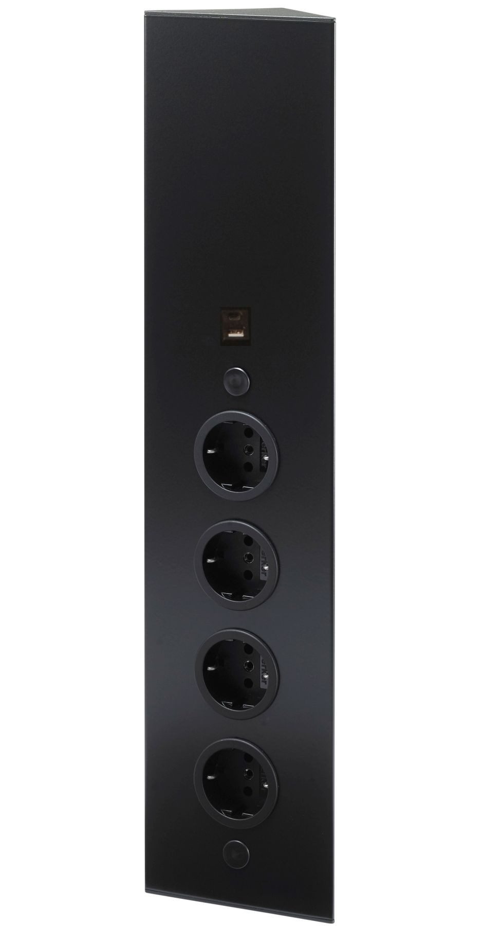 Thebo Küchensteckdose Riva 4-fach Ecksteckdose 46-58cm Küche Büro USB A/C Mehrfachsteckdose