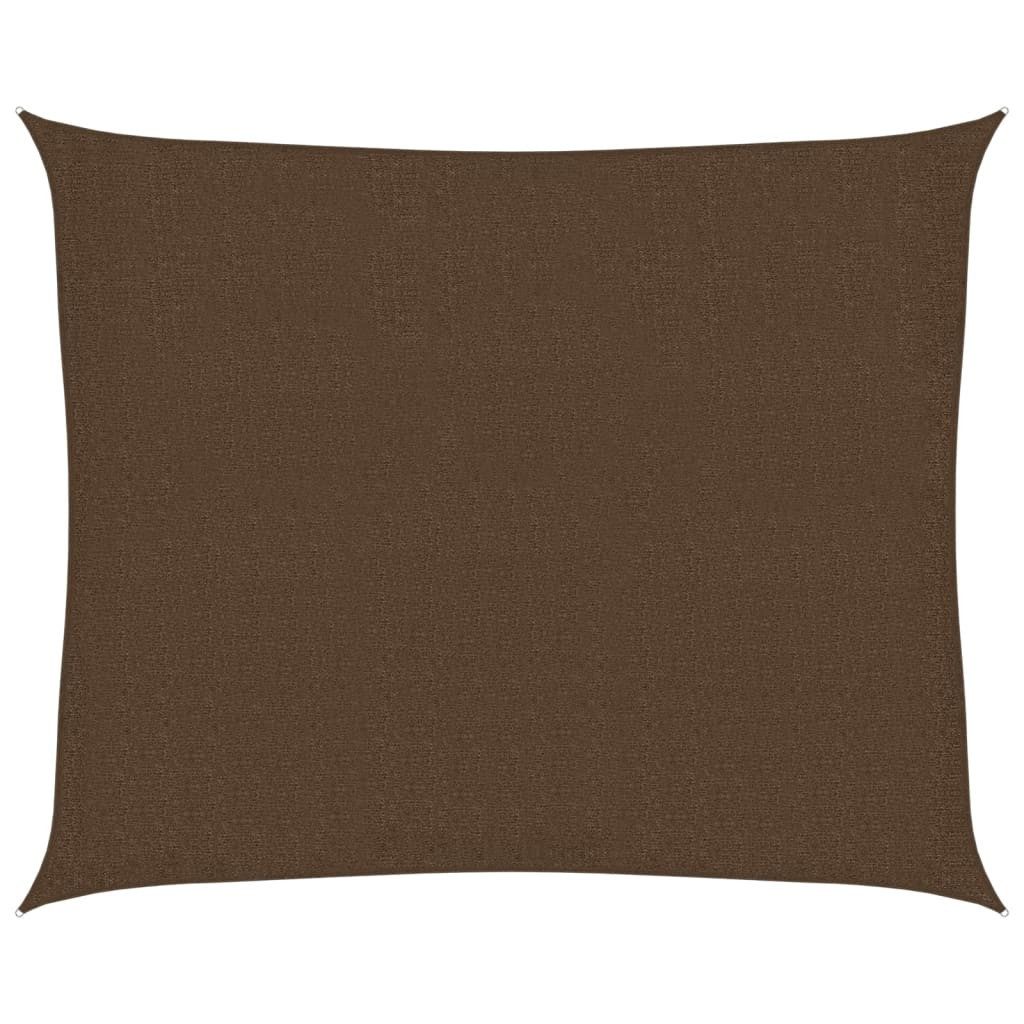 vidaXL Sonnensegel Sonnensegel 160 g/m² Braun 2,5x3 m HDPE, (1-tlg)