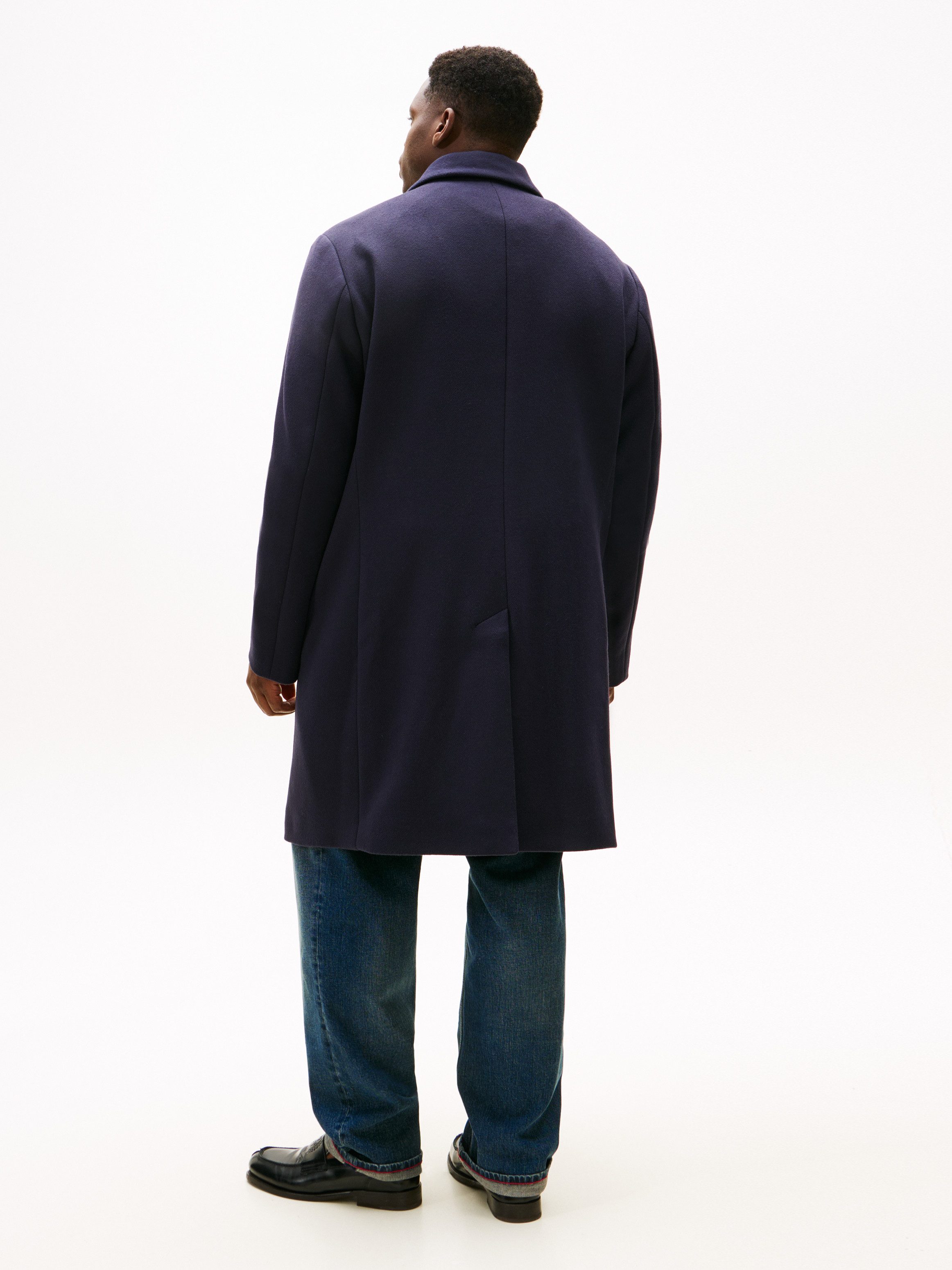 Tommy Hilfiger Big & Tall Wollmantel BT-DC WOOL MIX Große Größen, Reverskra günstig online kaufen