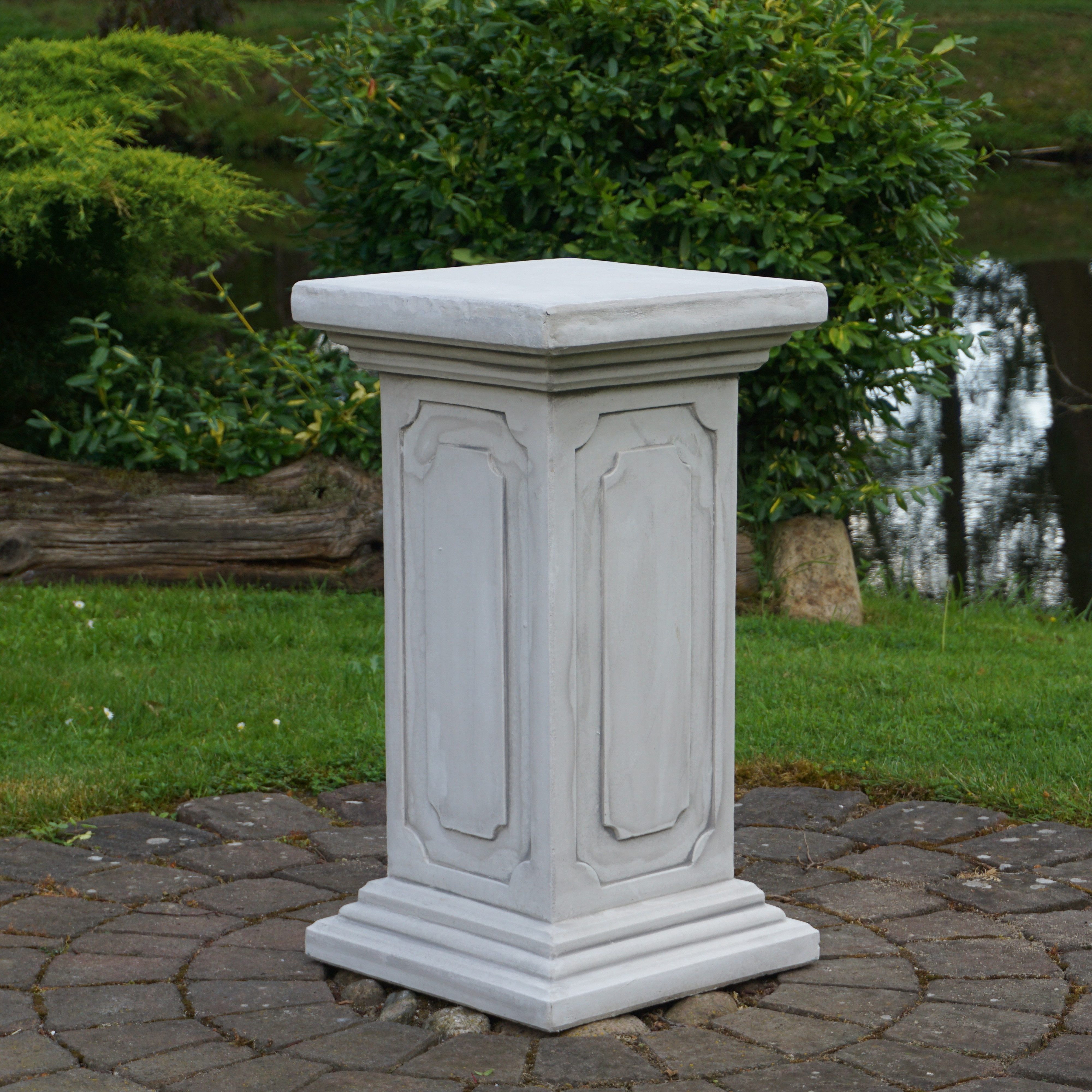 gartendekoparadies.de Gartensockel Klassisches Podest, Steinsockel, H. 72 cm, 100 kg, Frostsicher