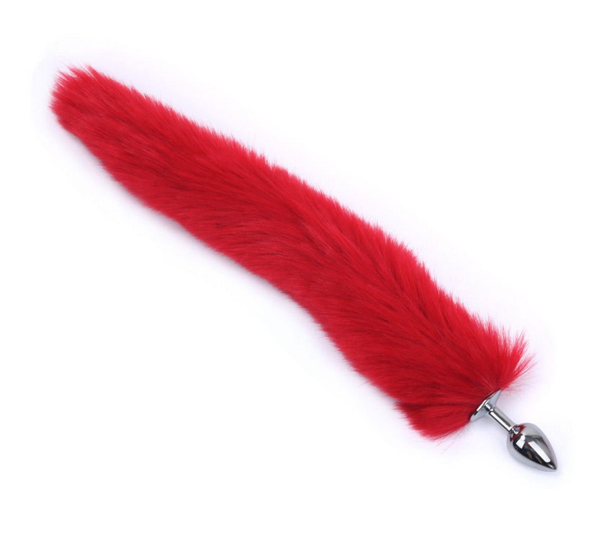 TPFSecret Analplug mit Fuchsschwanz für Frauen und Männer, Sexspielzeug Butt Anal Plug Fox 46cm - Rot