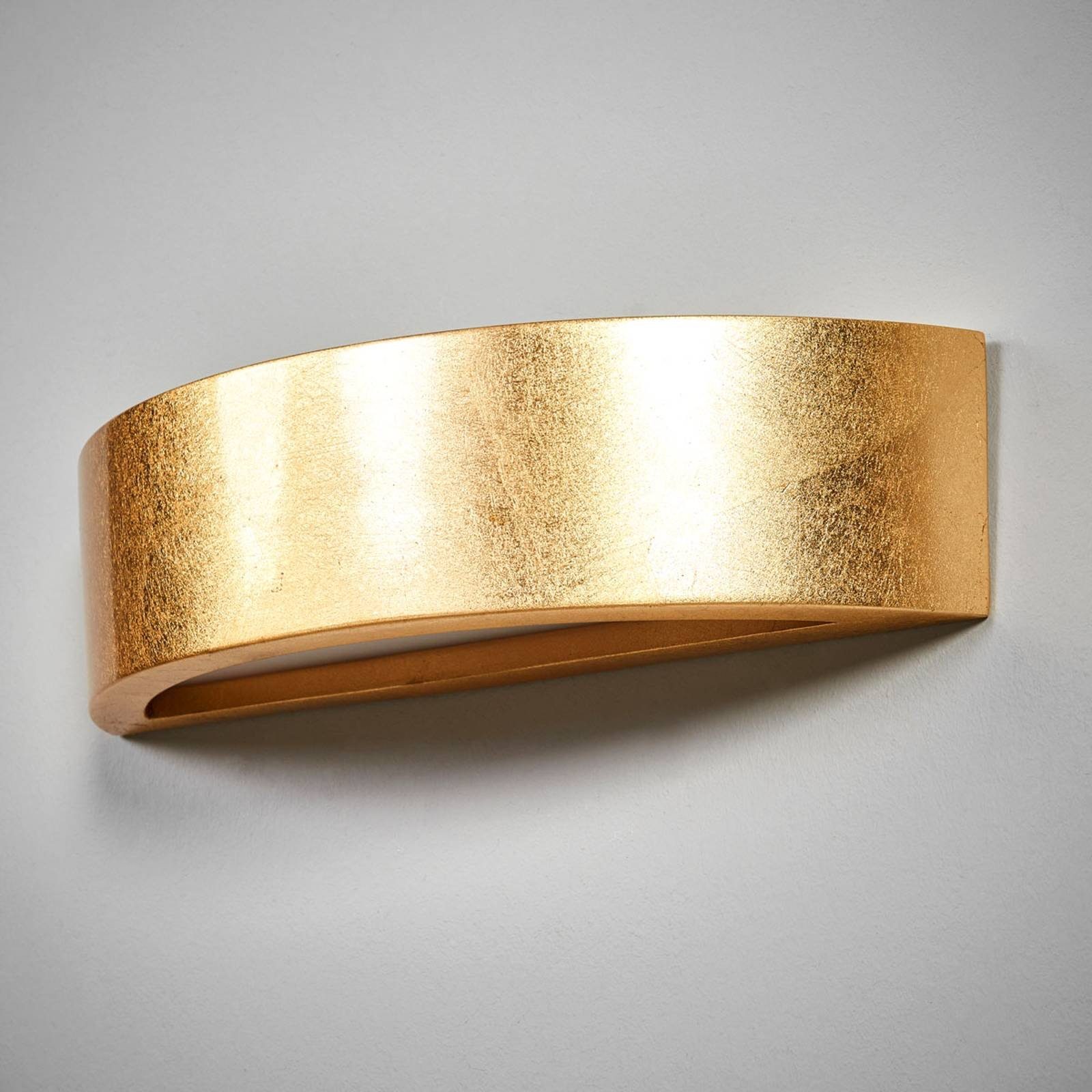 Lindby Wandleuchte Jasin, Gips Gold / Messing IP20, 1 x 25 W