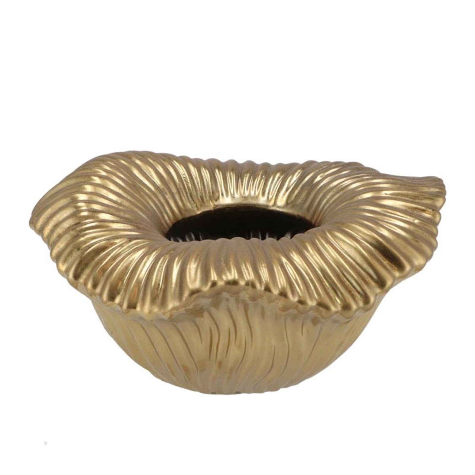 HTI-Living Dekoschale Dekoschale 25 cm Goldfarben (Stück, 1 St., 1 Dekoschale), Tischdeko Wohnaccessoire Keramik