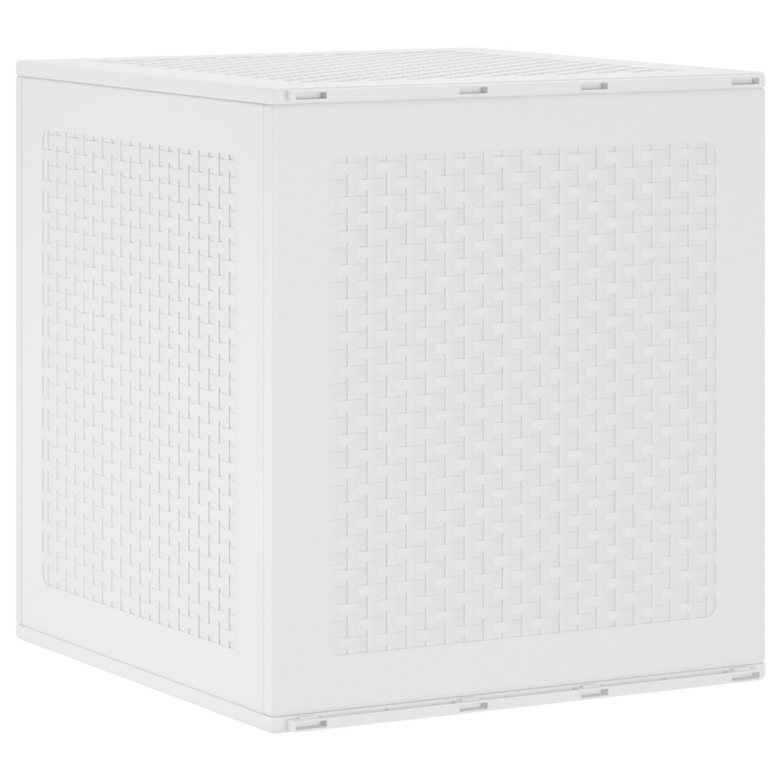 vidaXL Auflagenbox 55 x 53 x 57 cm Garten Aufbewahrungsbox Weiß 55x53x57 cm PP
