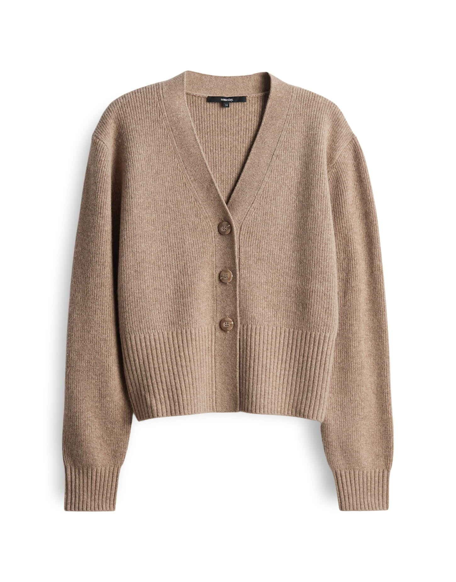 someday Strickjacke Toria lockere Passform, weicher Griff, breite Strickbün günstig online kaufen