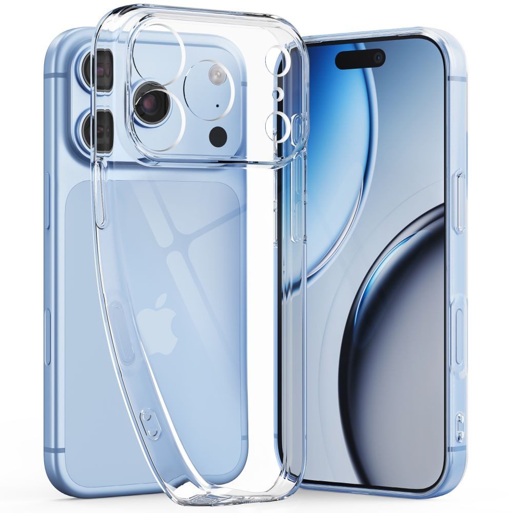 TECH PROTECT Handyhülle Schutzhülle Smartphonehülle Kameraschutz, transparent, ultradünn, erhöhte Kameraränder