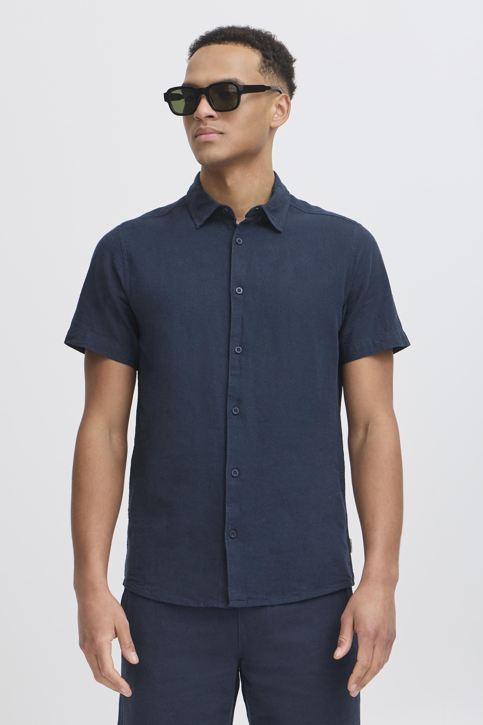 Indicode Leinenhemd IDMonk Sommerliches Leinenhemd günstig online kaufen
