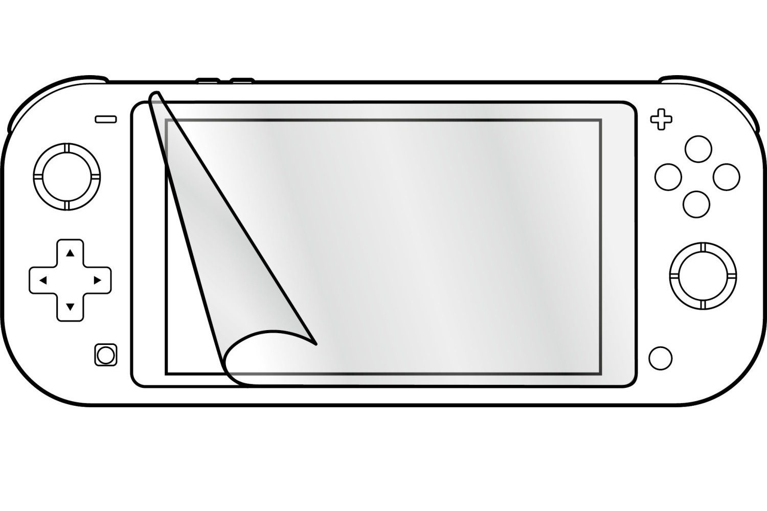 Speedlink Schutzfolie Display-Schutzfolie Schutz-Folie Display-Folie, für Nintendo Switch Lite Konsole, Anti-Kratz