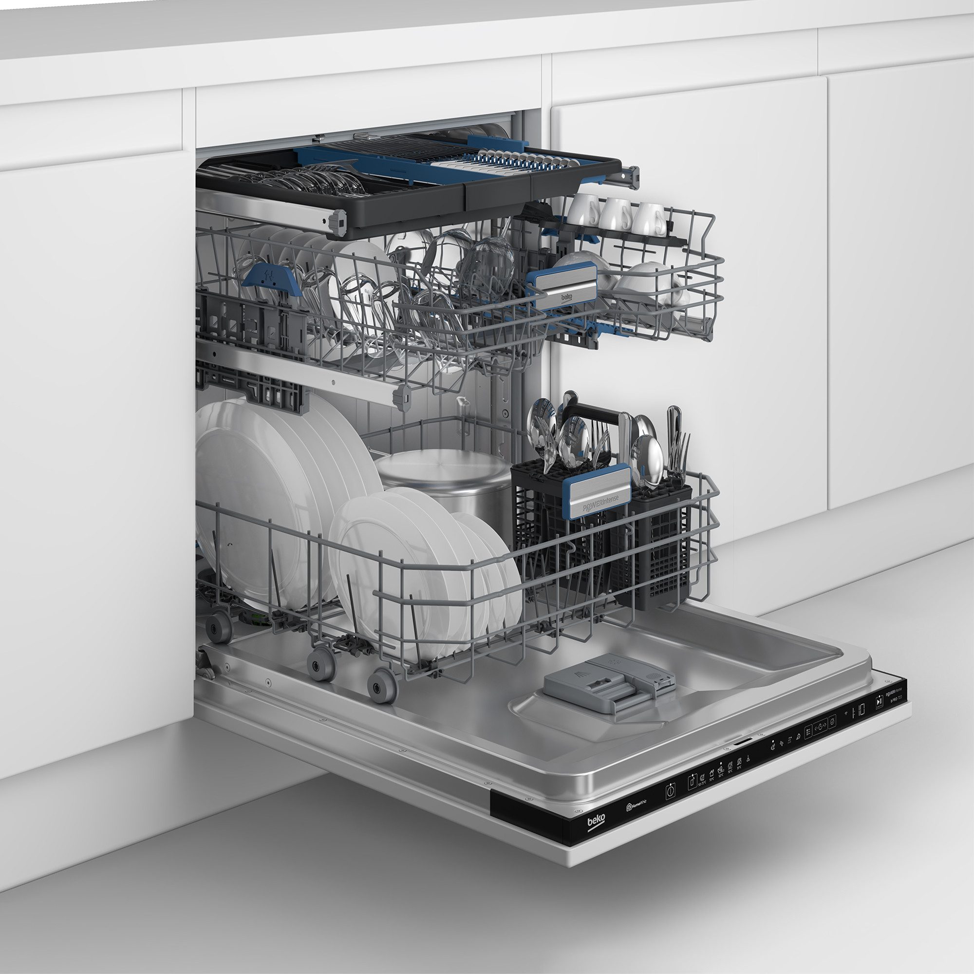 BEKO vollintegrierbarer Geschirrspüler BDIN36561P, 15 Maßgedecke, Turbotrocknung, SilentWash, Fast+, Watersafe+, HomeWhiz – Bild 2 von 5