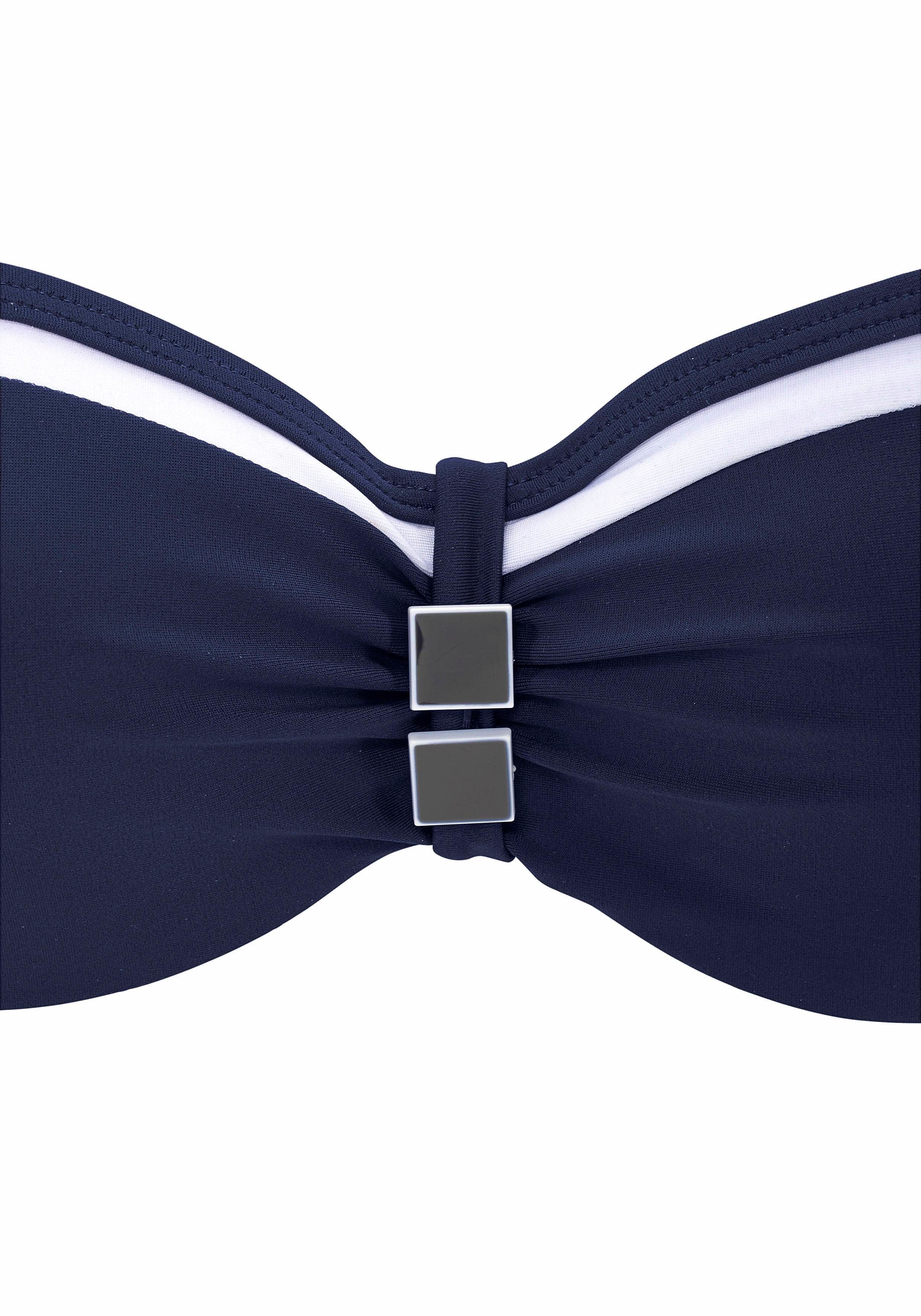 LASCANA Bügel-Bandeau-Bikini mit Kontrastdetails – Bild 3 von 5
