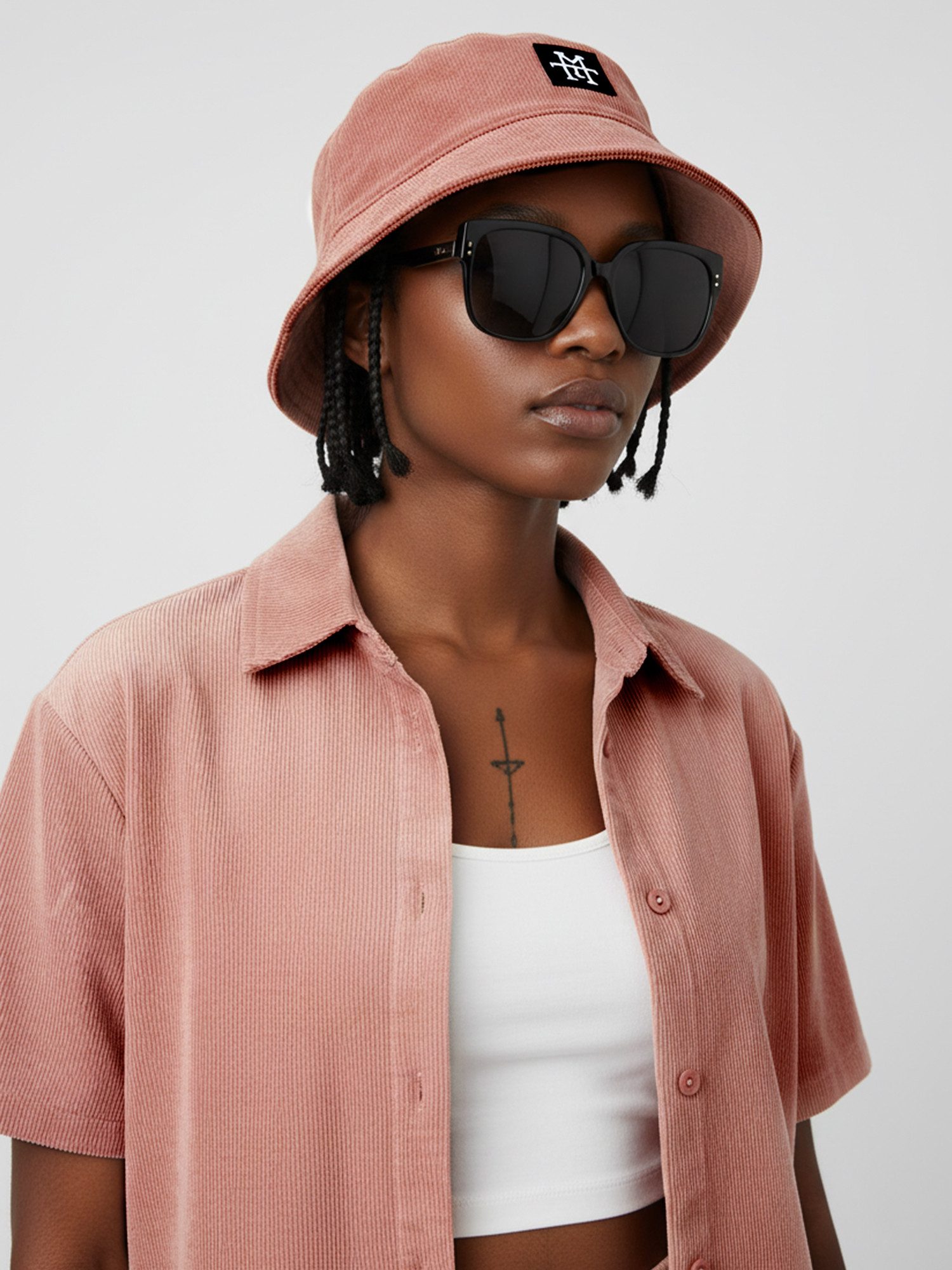 Manufaktur13 Fischerhut Cord Bucket Hat - Anglerhut 90s Retro Look