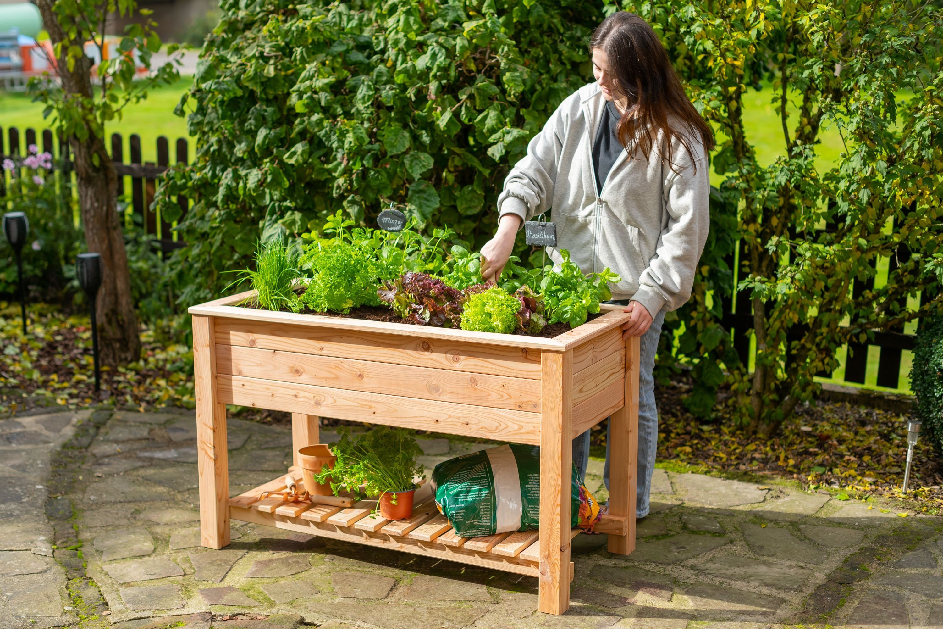 WESTMANN Hochbeet E_mily, 100 % FSC® zertifiziertes Lärchenholz