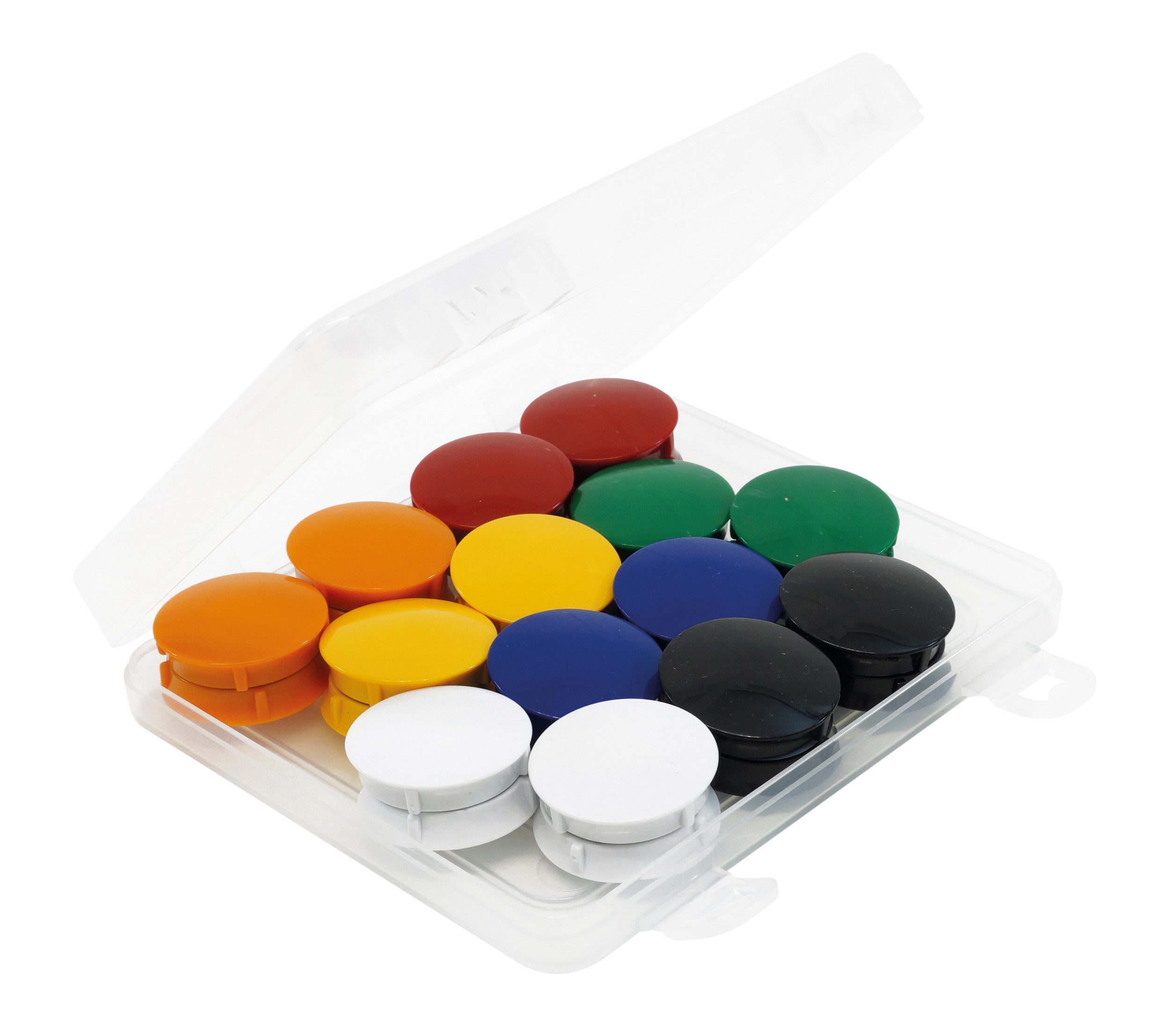 TimeTEX Magnet Set Haft-Magnete 32 mm ø in Box, 28-tlg. (28-St)