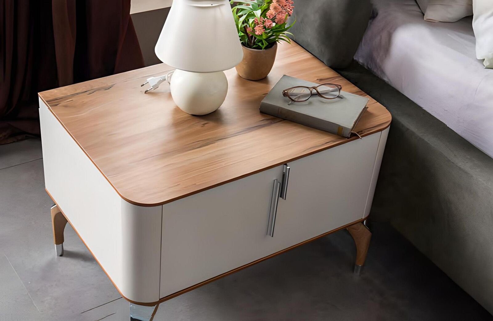 JVmoebel Nachttisch Schlafzimmer luxuriöse neu Beistelltisch Europe Modernes Design In Made Nachttisch (Nachttisch)