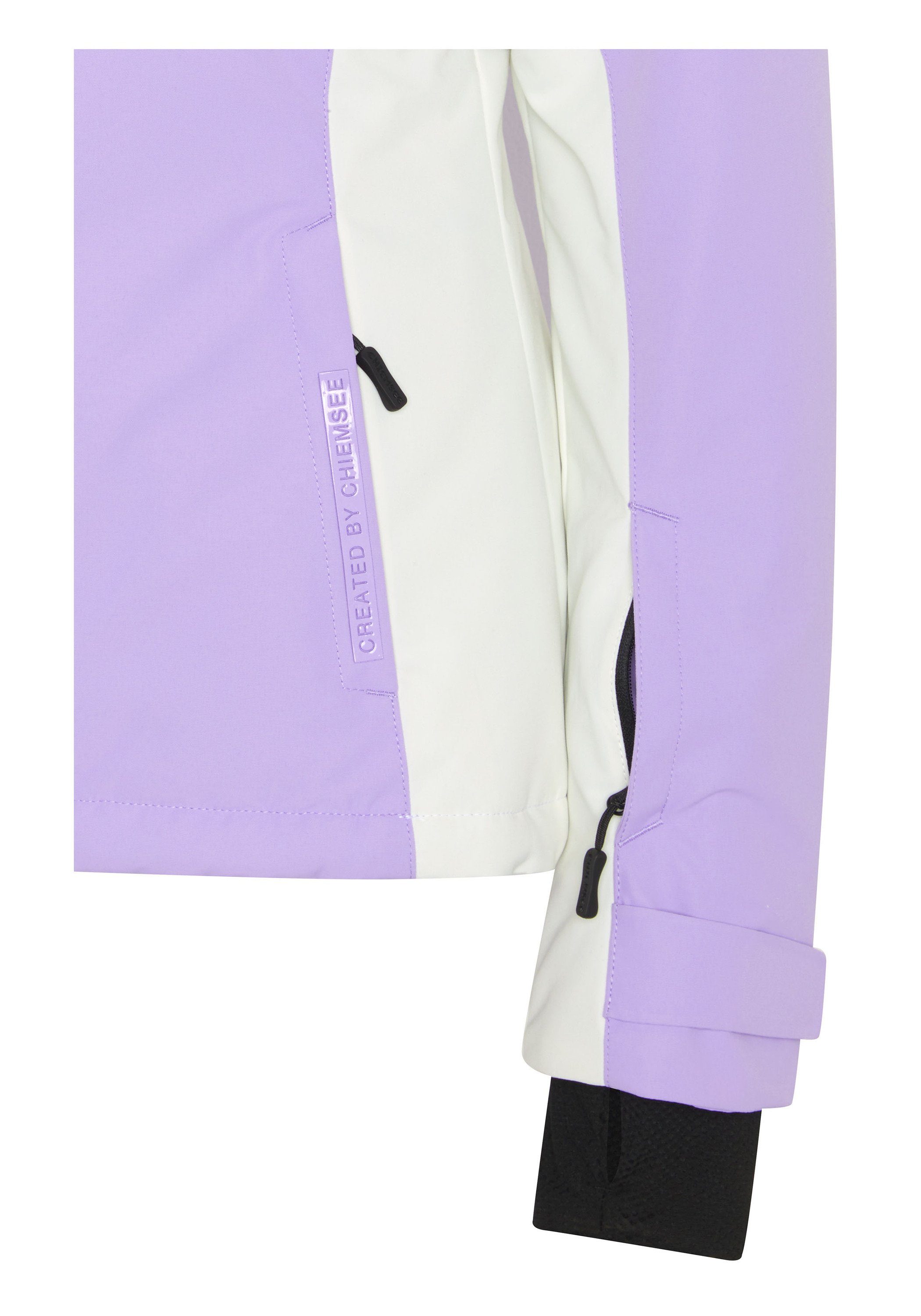 15-3716 Skijacke Skijacke im 1 Chiemsee Purple Rose Colour-Block-Look