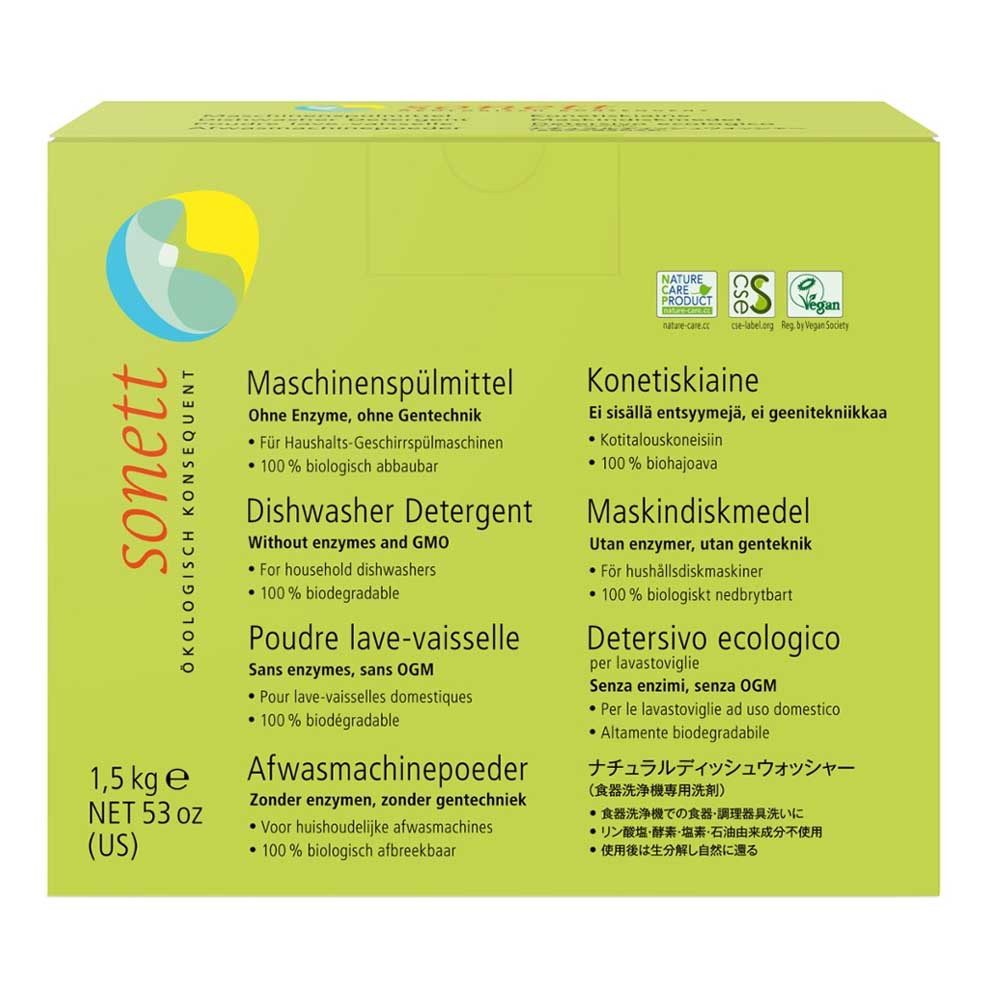 Sonett Maschinenspülmittel Packung 1,5kg Geschirrspülmittel