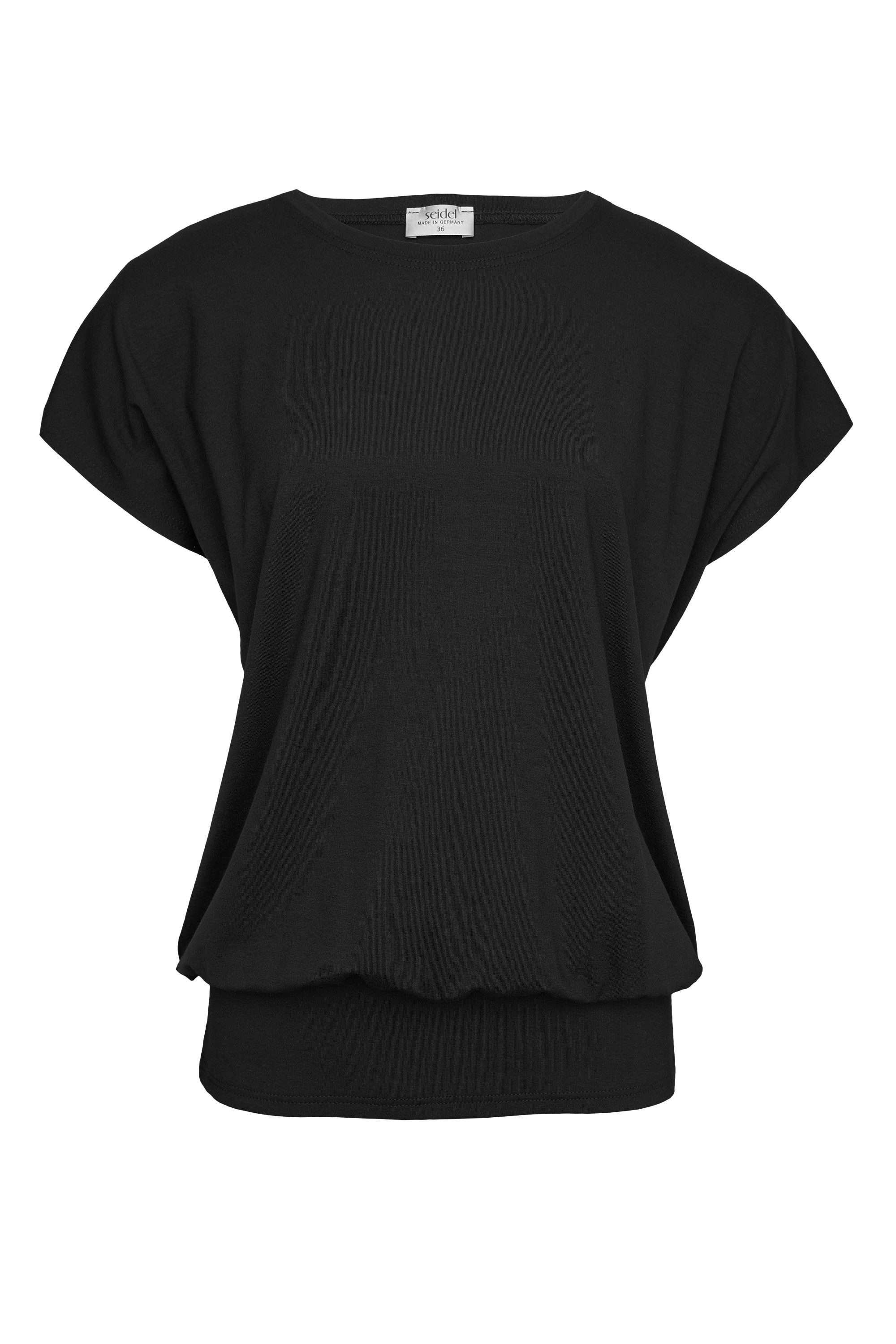 Seidel Moden Rundhalsshirt mit breiten Gummiband an der Taille - MADE IN GERMANY