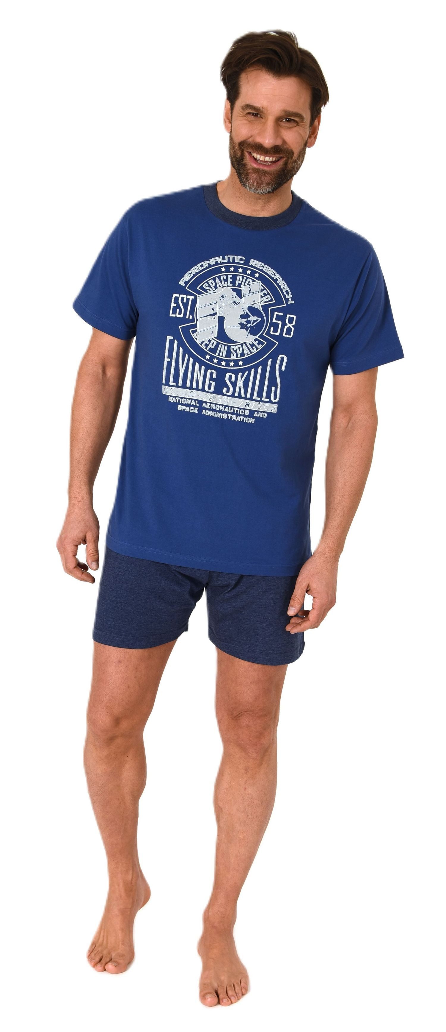Normann Pyjama Normann Herren Schlafanzug kurzarm günstig online kaufen