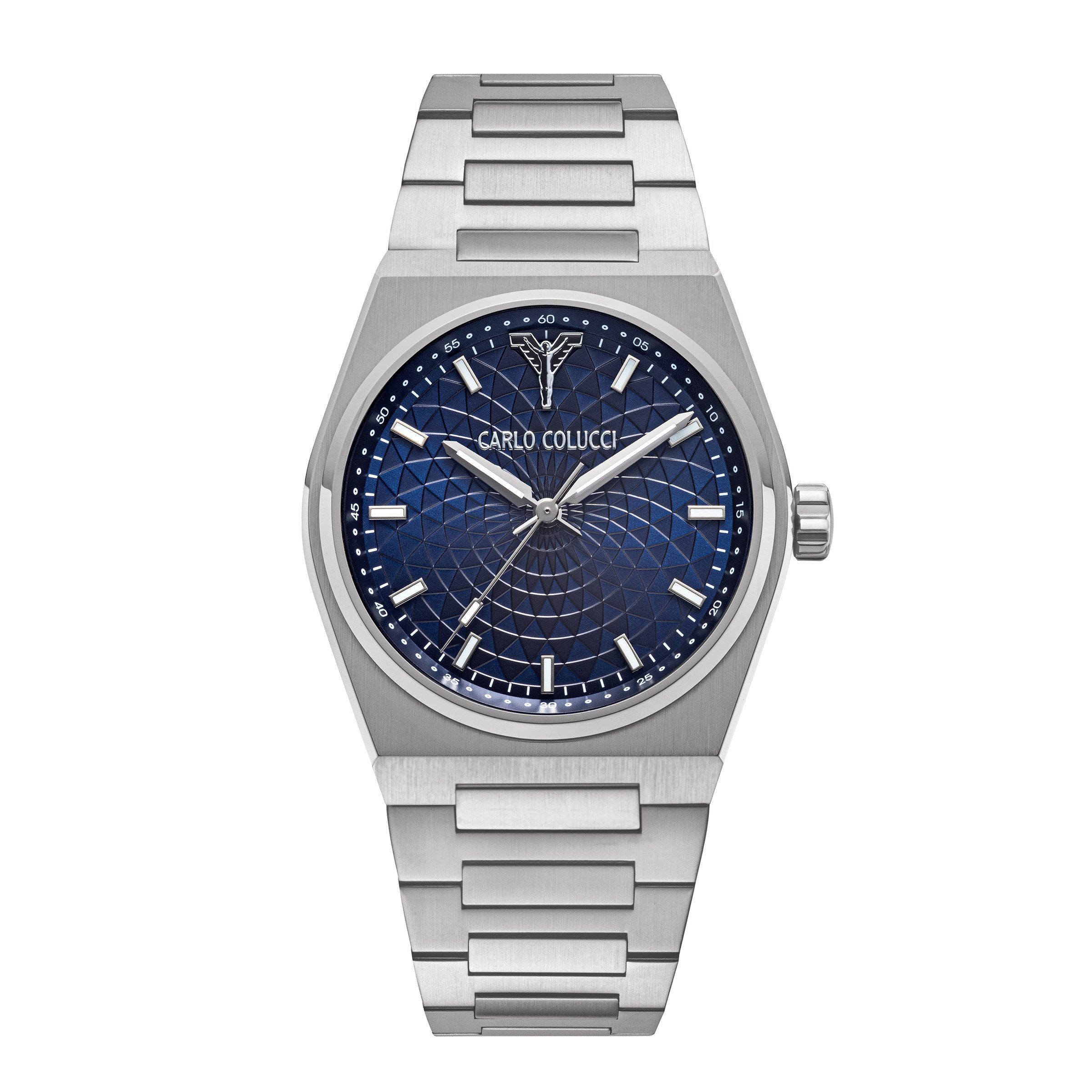 CARLO COLUCCI Quarzuhr CC600-4, Armbanduhr, Herrenuhr, Edelstahlarmband, analog