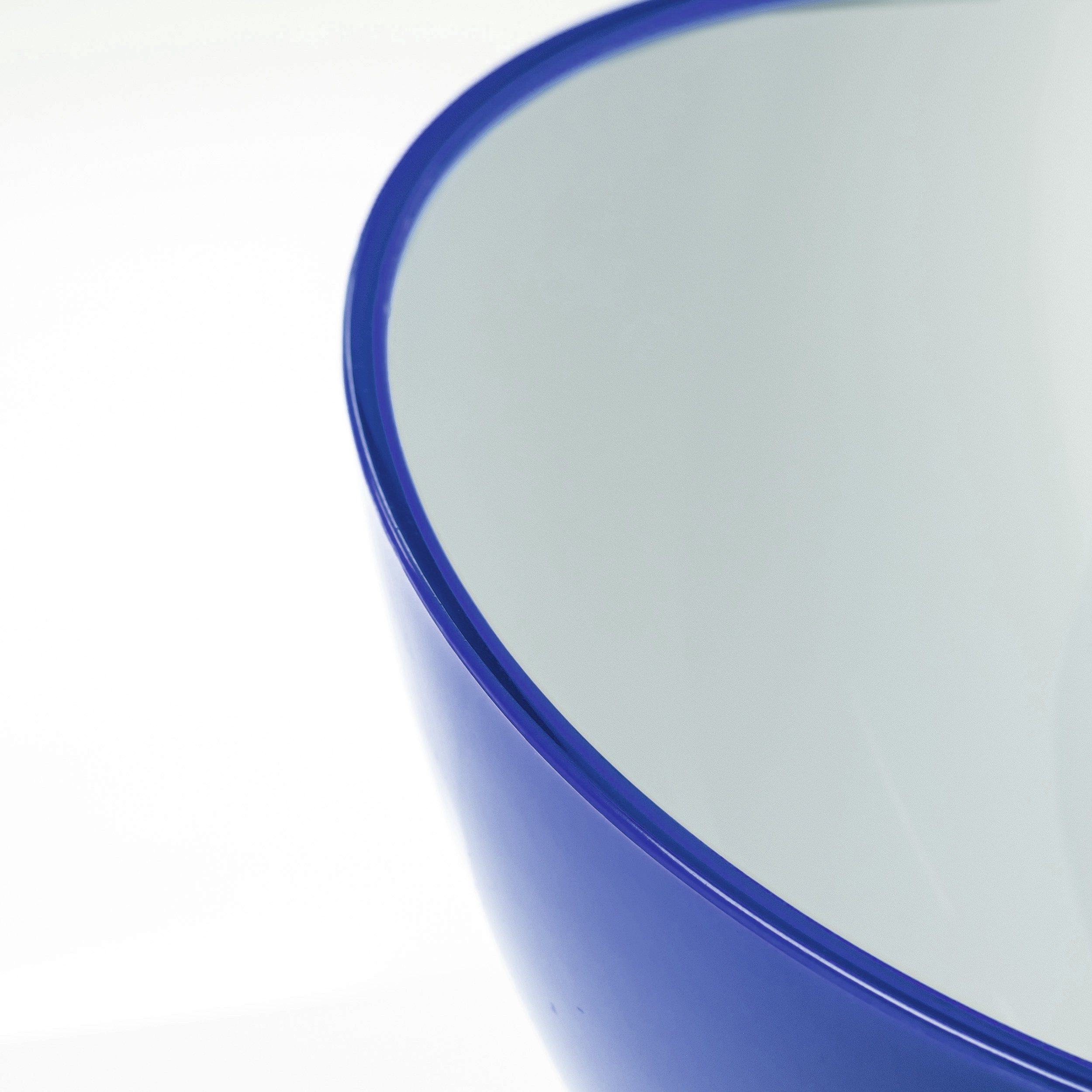 (1-tlg), Glas-Optik, kamelshopping blau Salatschüssel Müslischale, ideal in Schüssel Bowl Farbe oder Schälchen als Salatschale,