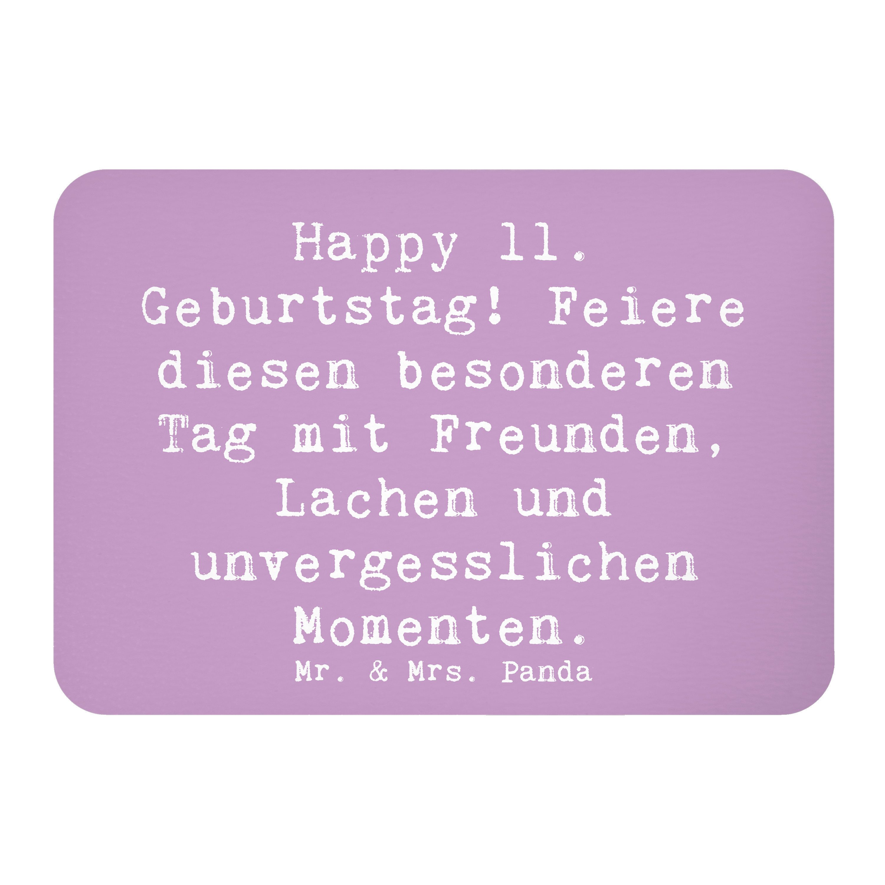 Magnet Spruch 11. Geburtstag Freude - Lavendeltraum - Geschenk, Lachen, Souv