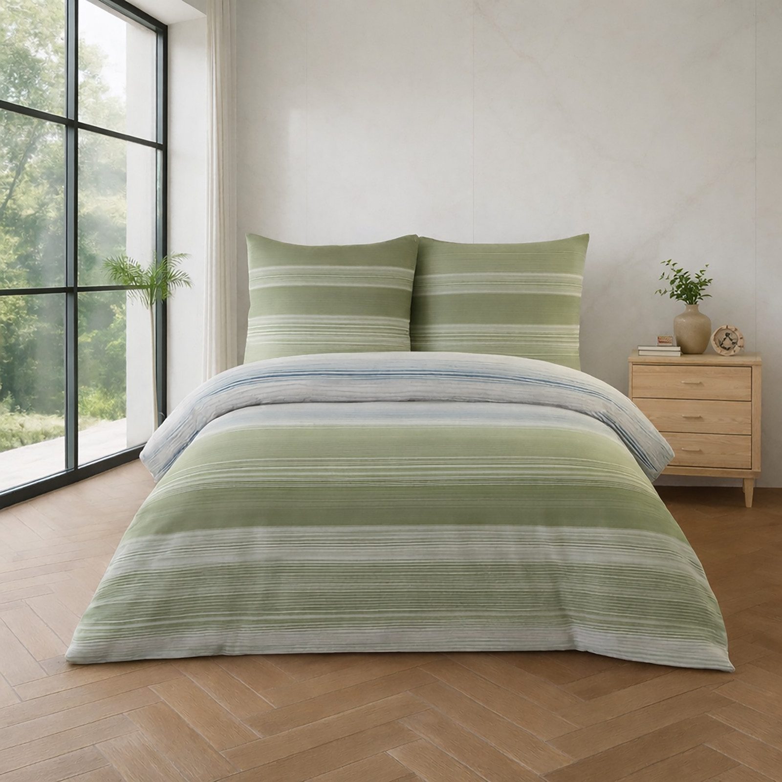 Buymax Bettwäsche Vanda, Yetta, Renforcé, 3 teilig, Bettbezug-Set 200x220 c günstig online kaufen