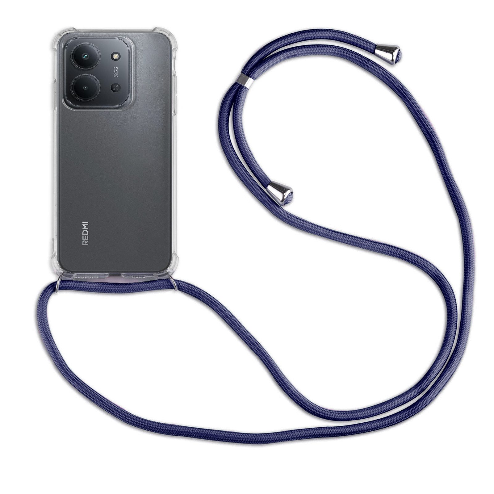 betterfon Handykette für Xiaomi Redmi 15C Handyhülle mit Band & Kordel Bumper, Hände frei - mit Silikonhülle & Schnur für flexiblen Alltag