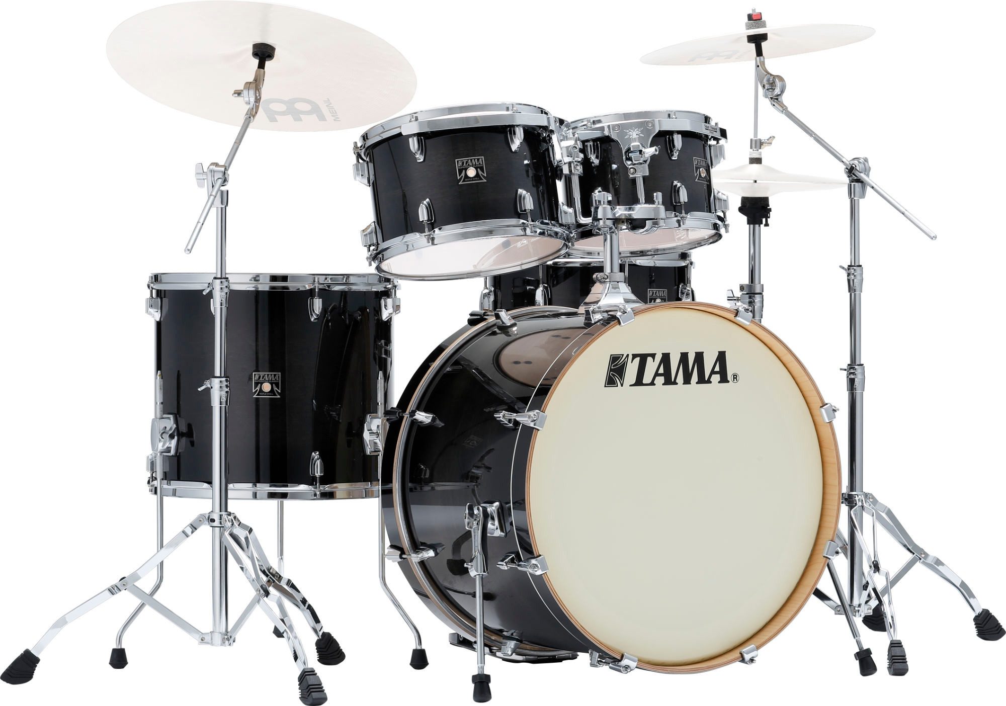 Tama Schlagzeug CL52KR-TPB Superstar Classic Drumkit Transparent Black Burst,5-teiliges Drumset im Classic-Design, 5-St., inklusive Hardware, 100% Ahornkessel