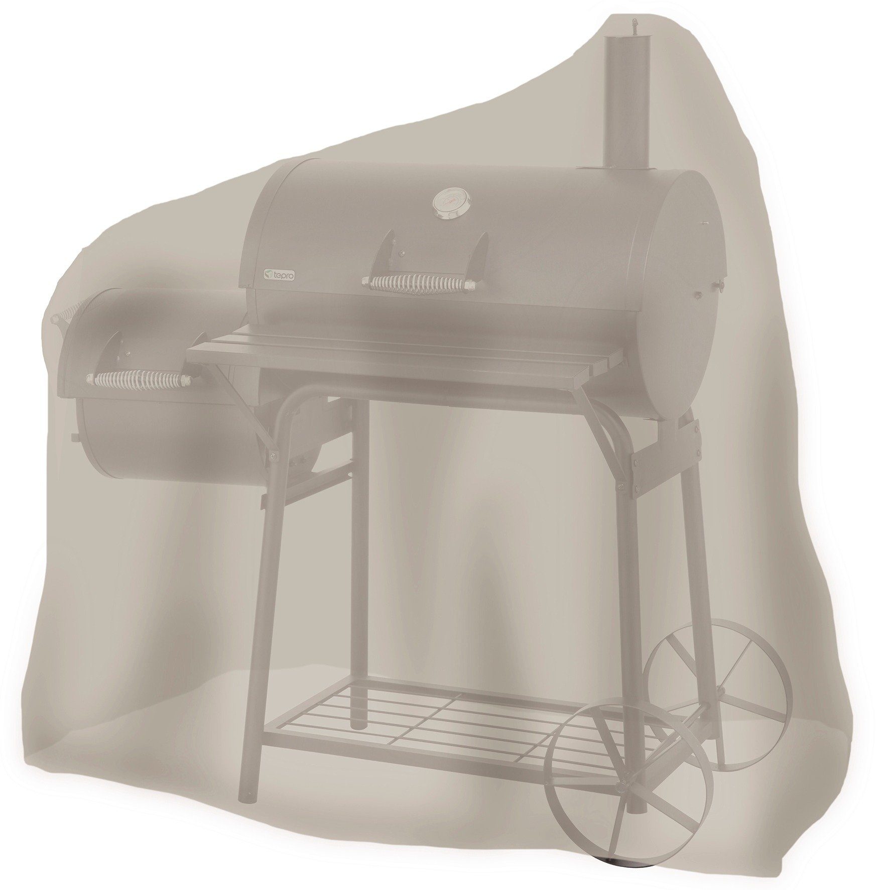 Tepro Grill-Schutzhülle, für Holzkohlegrill »Smoker Biloxi«, BxLxH: 125,7x73,7x119,4