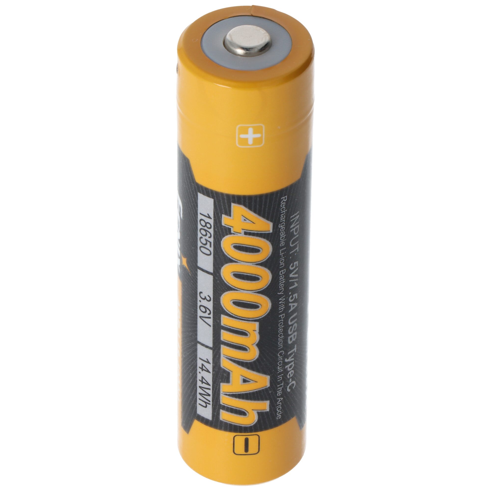 Fenix Fenix ARB-L18-4000U 18650 Li-Ion Akku, mit USB-C-Ladeanschluss, mit S Akku 4000 mAh (3,7 V)