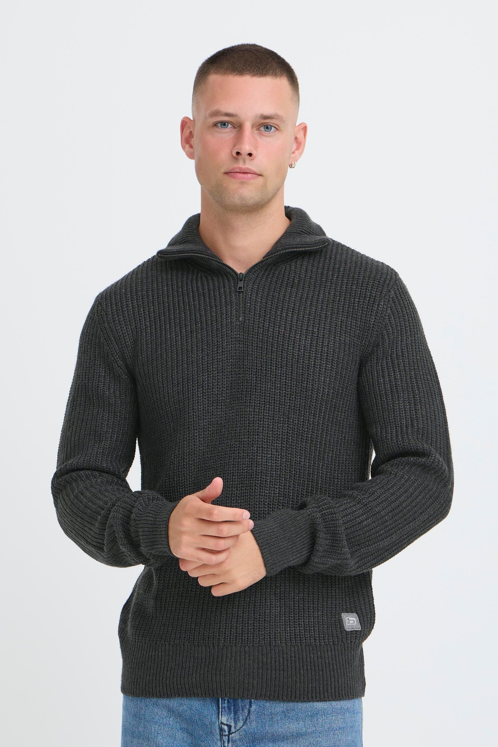 Blend Troyer BHRibe Klassischer Troyer mit Reißverschluss