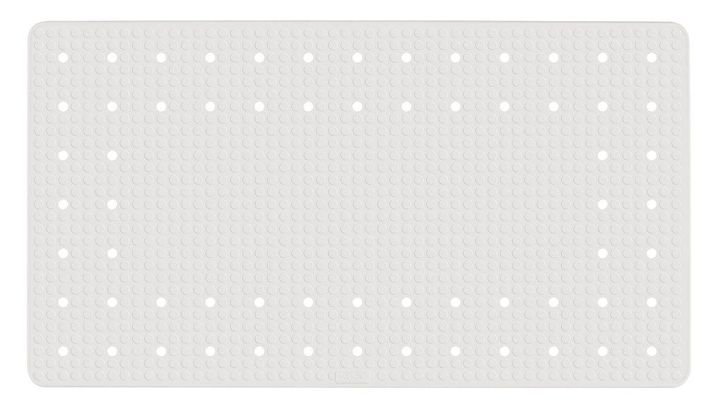 WENKO Duschmatte Badematte mit Saugnäpfen, rutschfeste Gummieinlage - 69 x 39 cm, WENKO, für Badezimmer geeignet, angenehme Trittkomfort, rechteckig, Badematte