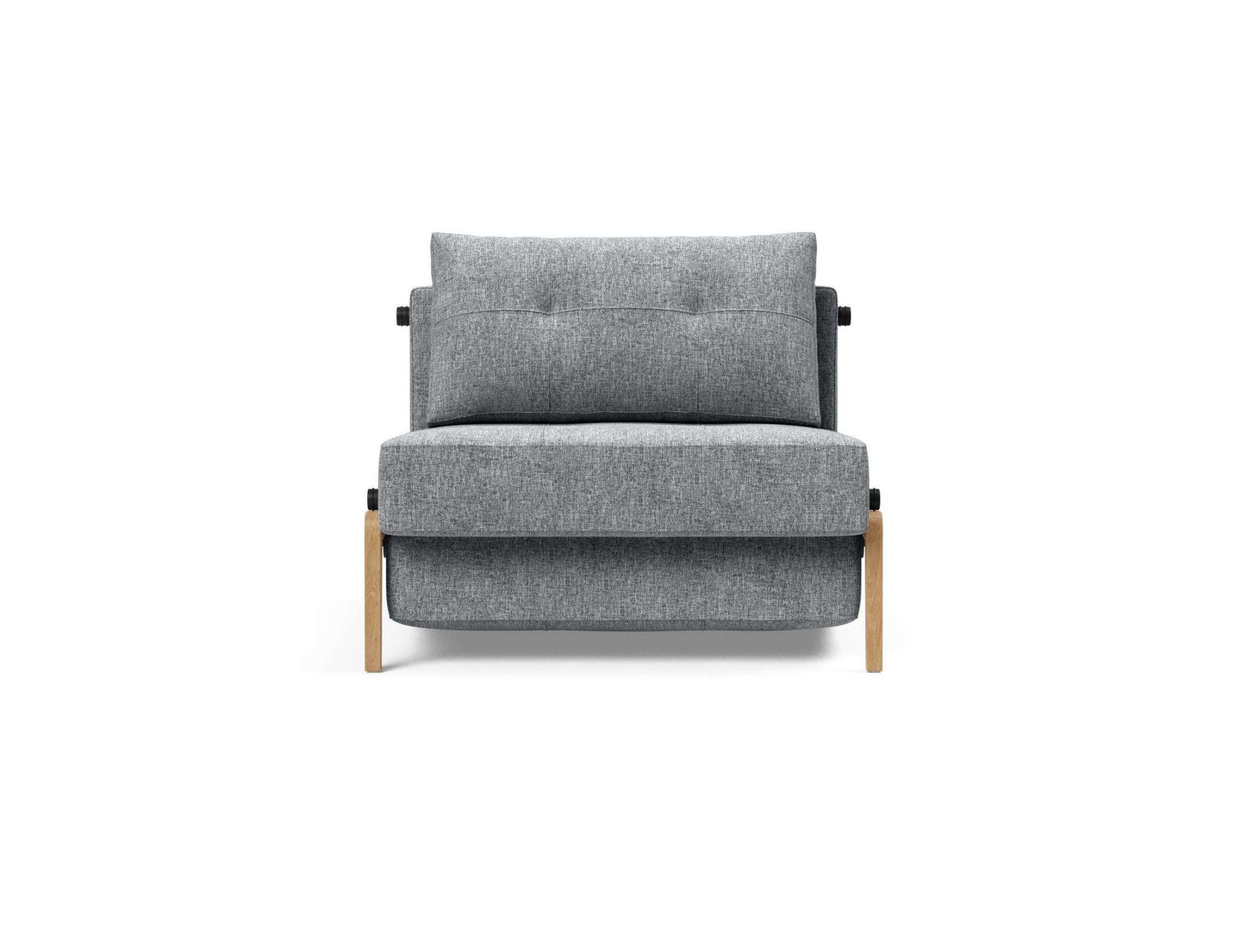 INNOVATION LIVING ™ Sessel CUBED Schlafsessel, Füße Eiche, Breite 98cm, hoher Sitzkomfort