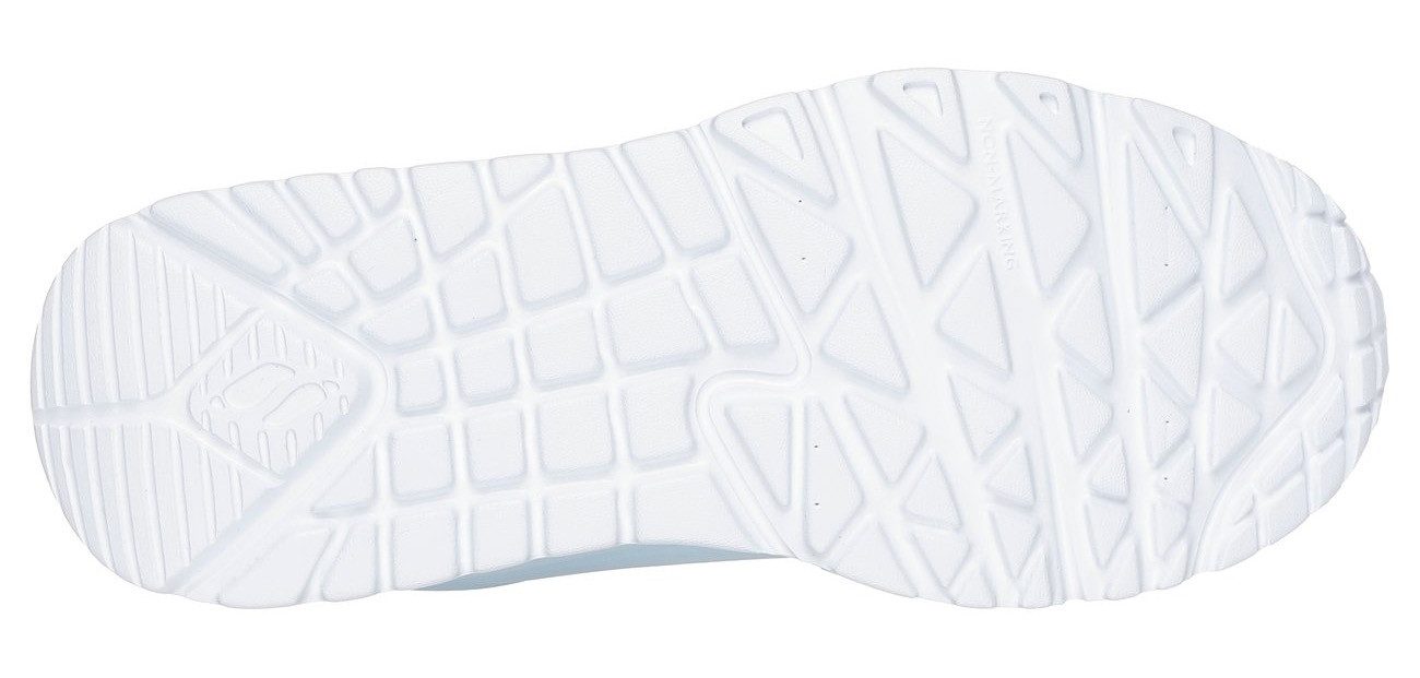 Skechers UNO LITE Sneaker, Schnür,-Plateausneaker mit Metallic, Größenschablone zum Download