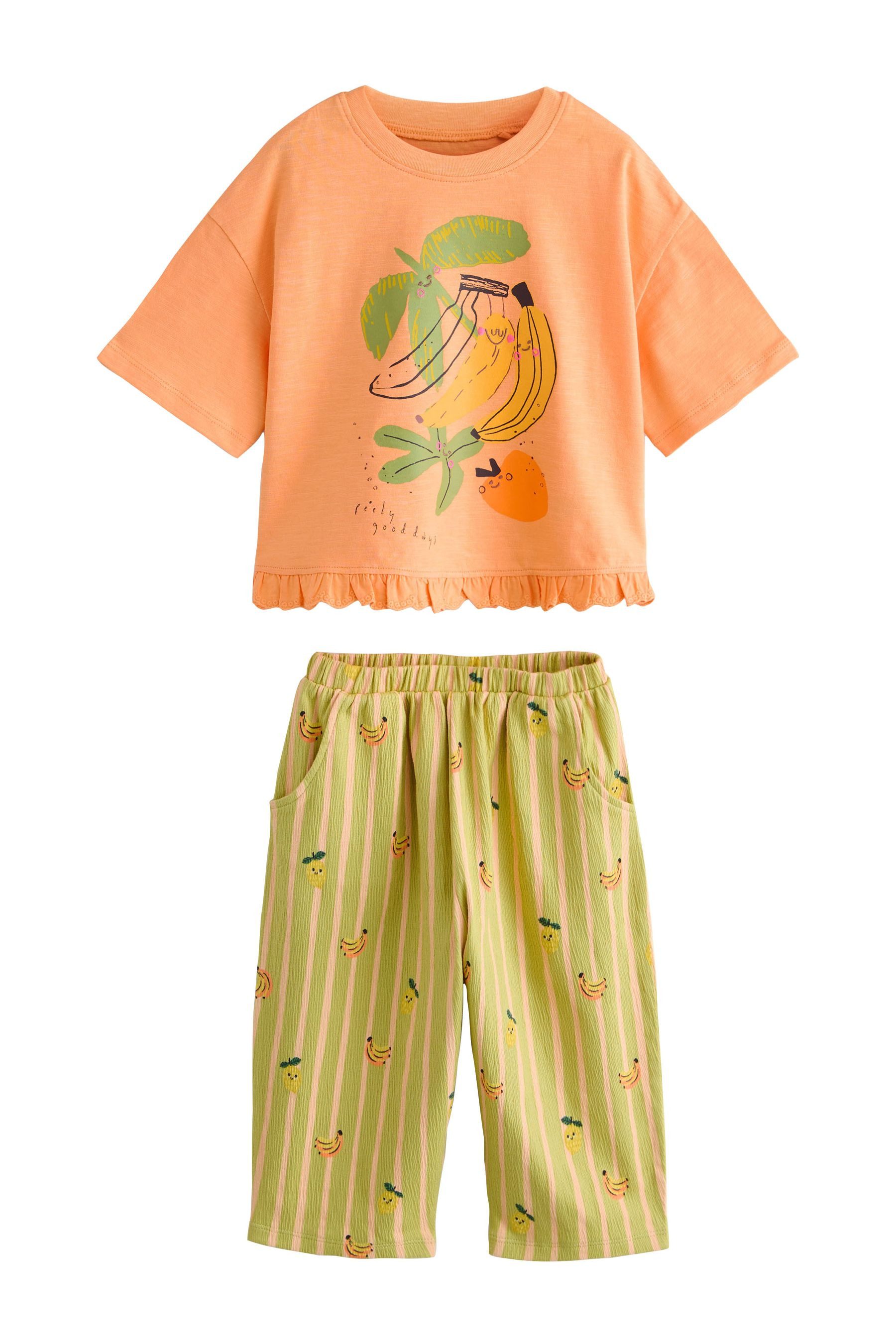Top & Hose Oberteil und Hose mit Barrel-Bein im Set