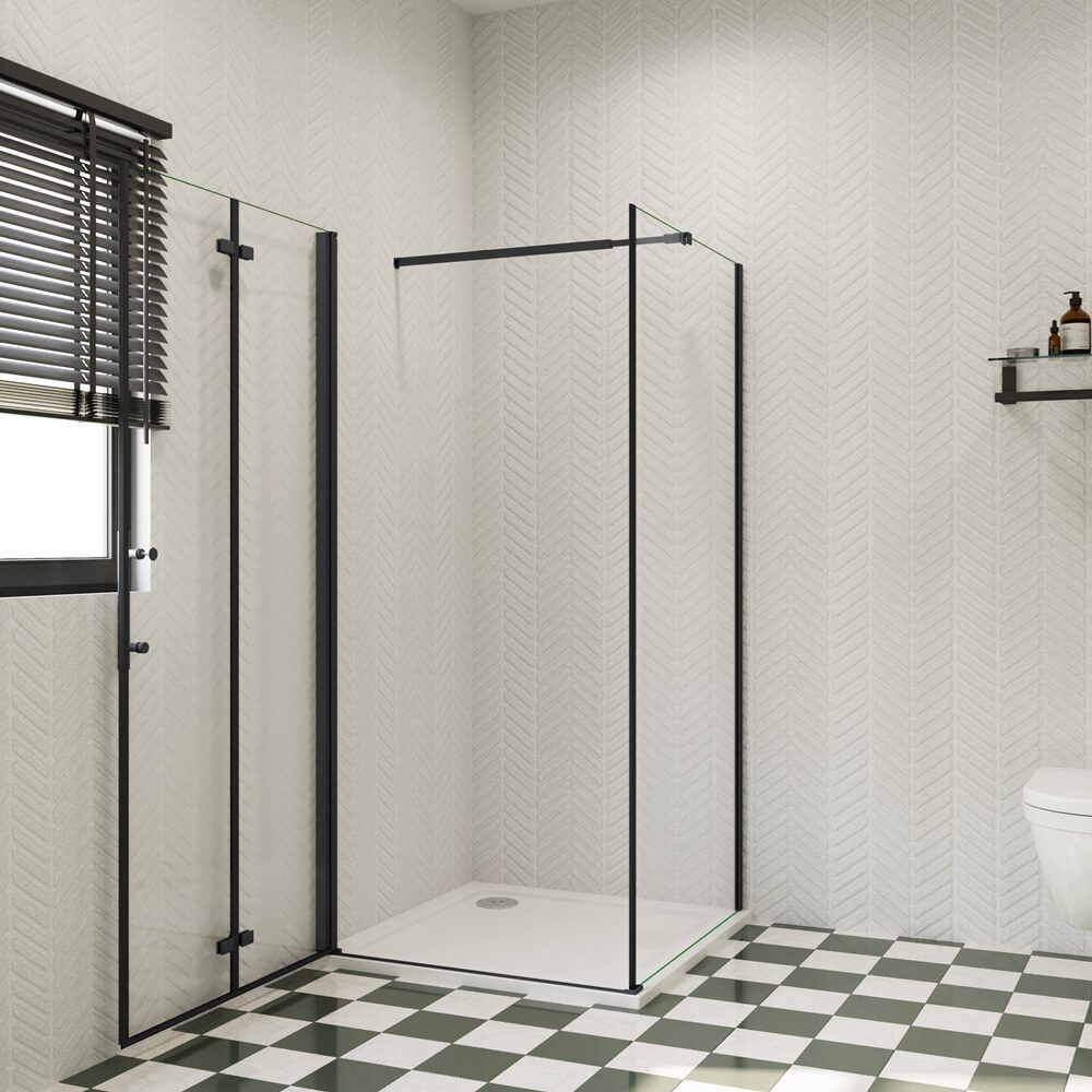 duschspa Eckdusche Falttür + Seitenwand 185cm günstig online kaufen