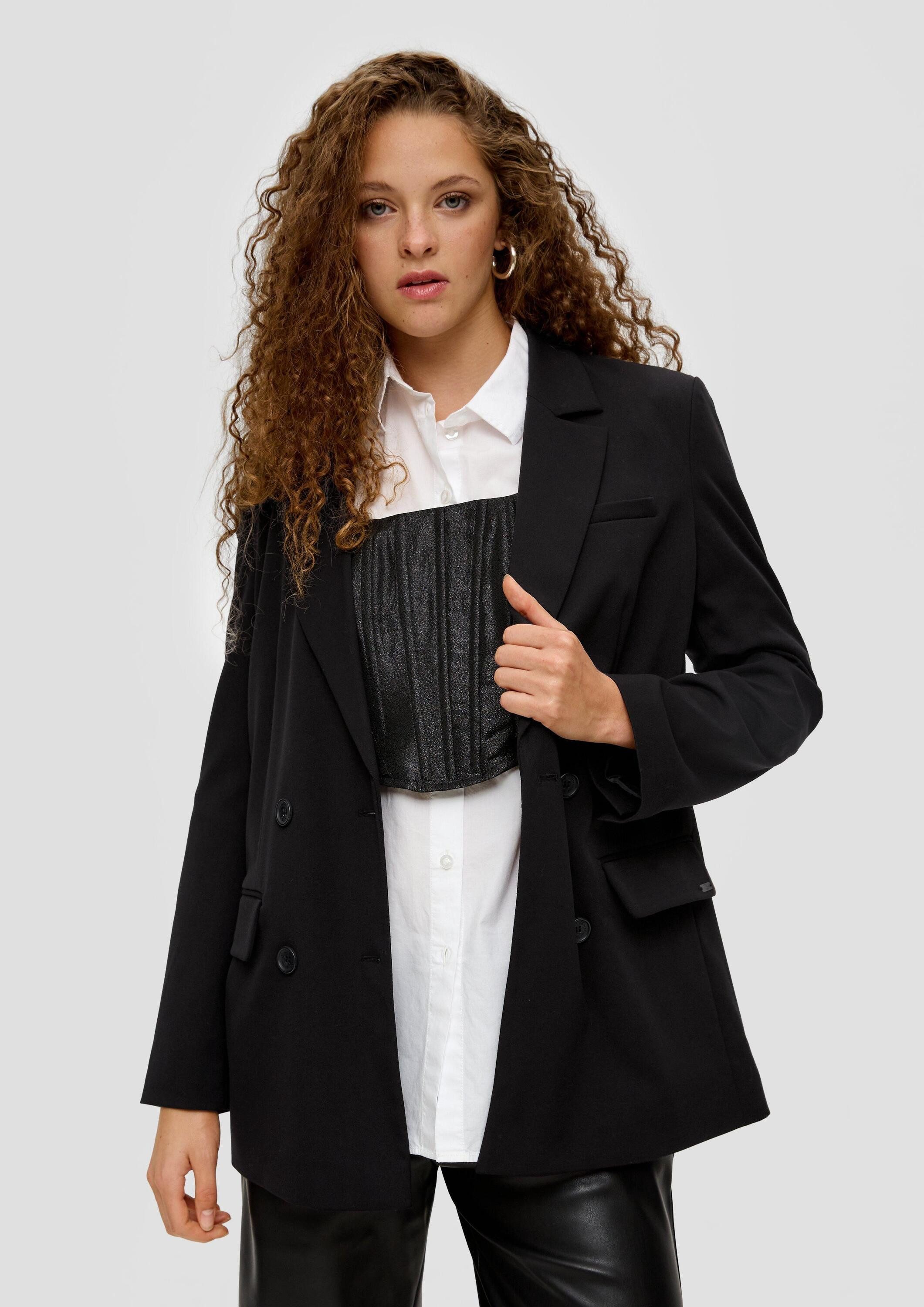 QS Куртки блейзер Indoor-Blazer Блейзеры im Oversized-Design