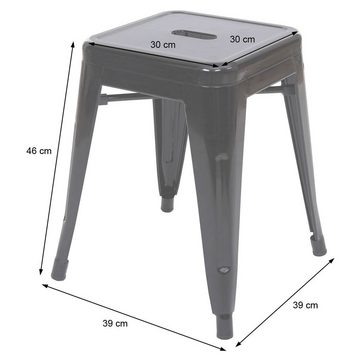 MCW Barhocker MCW-A73-H-4 (Set, 4er), Stapelbar, Maximale Belastbarkeit pro Stuhl: 120 kg