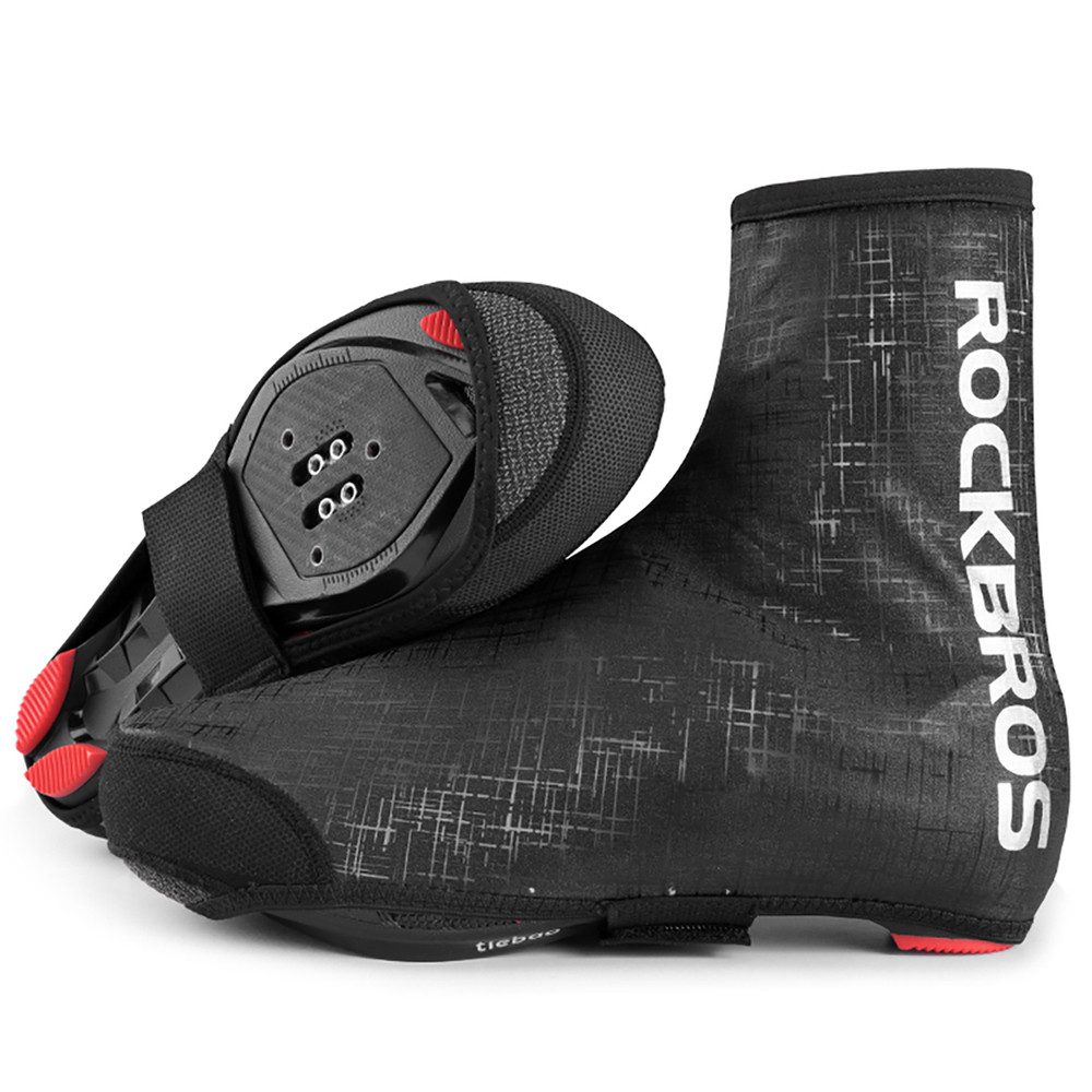 ROCKBROS Fahrrad-Überschuh Radschuhüberzieher Regenüberschuhe Winterschutz (Spar-Set, 1-St., 42-46) wasserdicht, winddicht, reflektierend, Klettverschluss