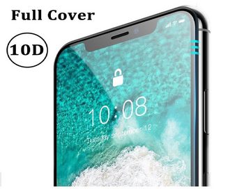 OLi Schutzfolie 2X 10D Display Panzer Schutz Glass für iPhone XS Max,11 Pro Max, (Spar-Set, 2-St), Schutzglas von Rand bis zum Rand