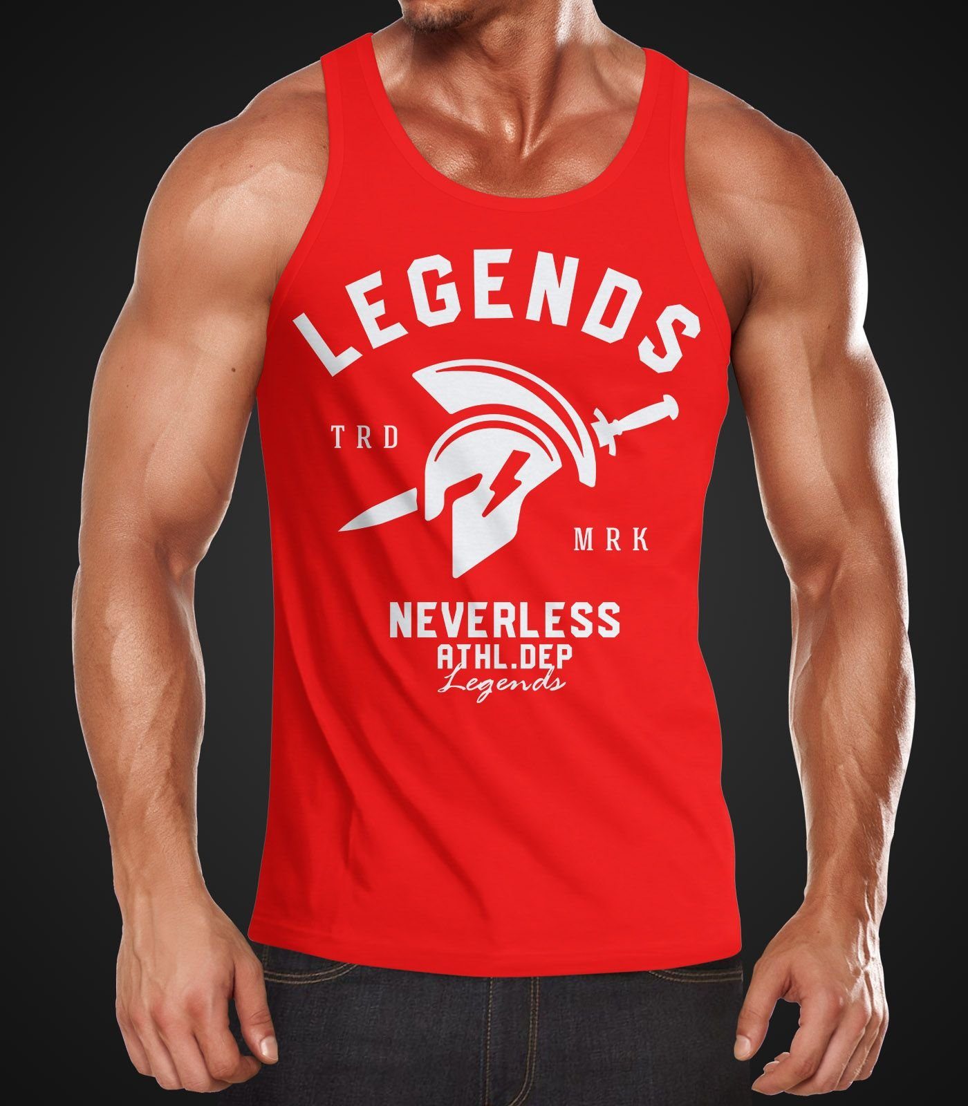 Neverless Tanktop Cooles Herren Tank-Top Gladiator Sparta Gym Athletics Spo günstig online kaufen