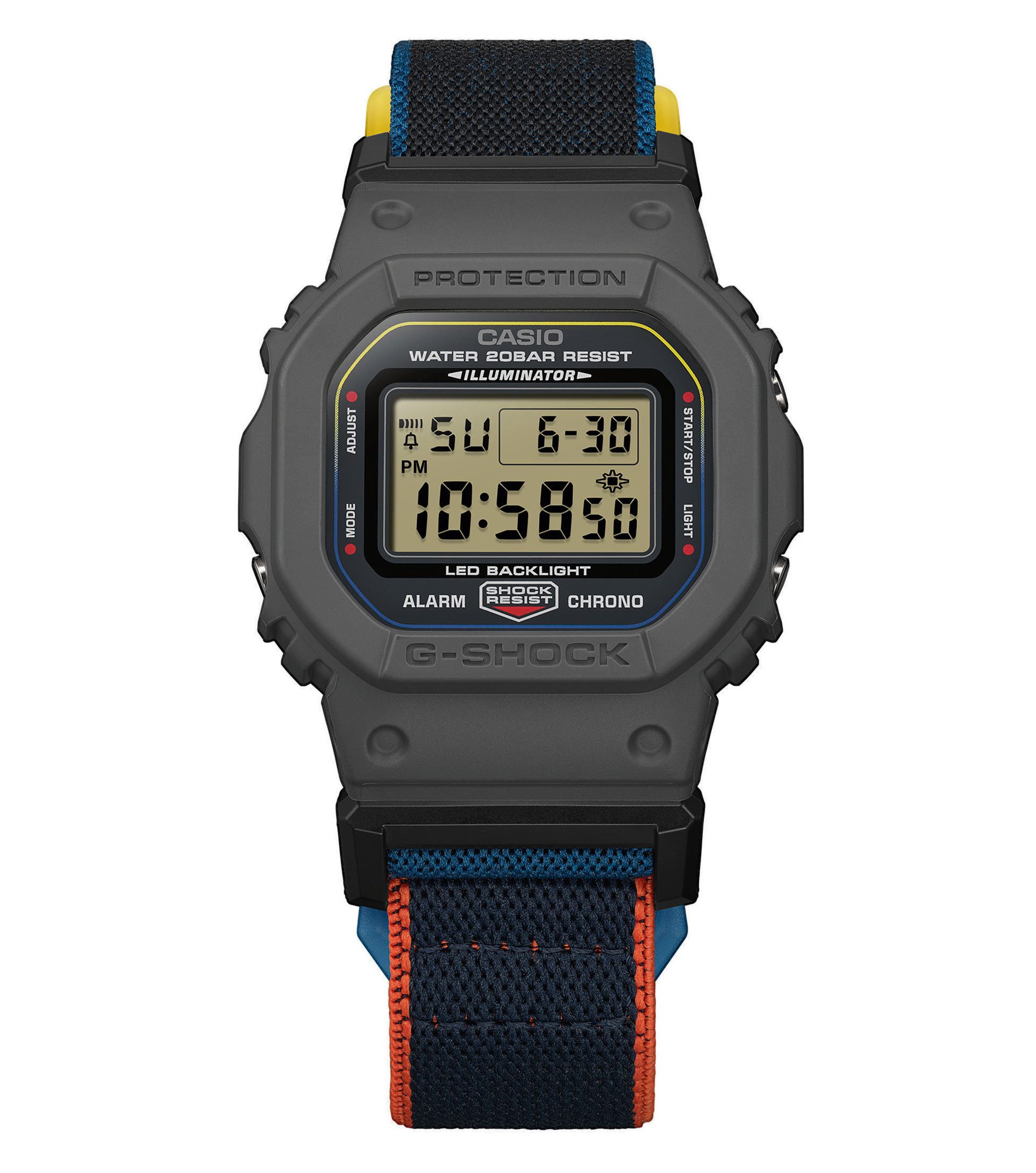 CASIO G-SHOCK Chronograph DW-5600MNC-8A2ER, Quarzuhr, Armbanduhr, Herrenuhr, digital, automatischer Kalender