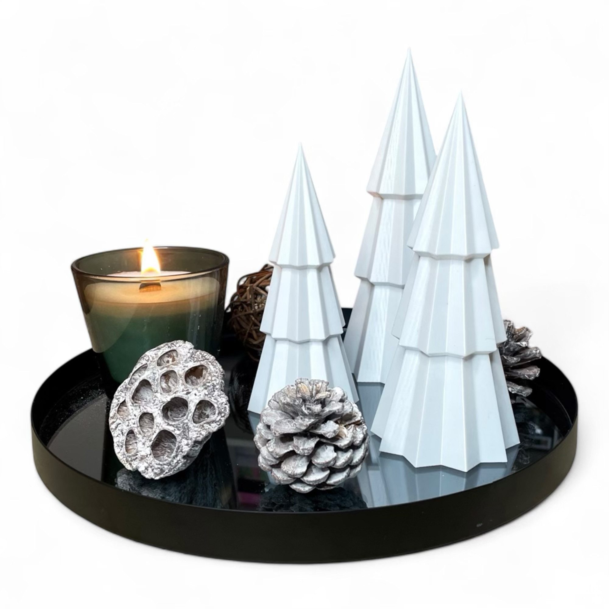 Der Krämer Dekobaum Tannenbäume Weihnachtsbäume 3er-Set