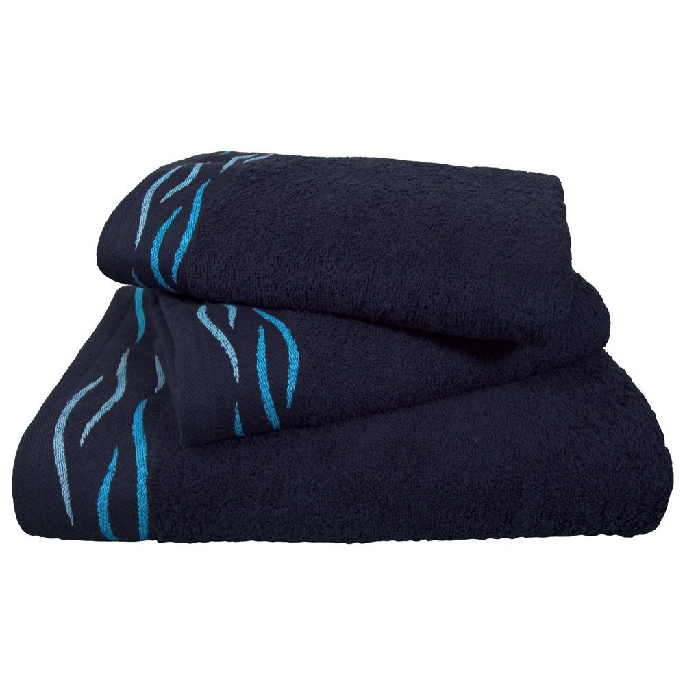 Dyckhoff Handtuch Frottierserie Bordüre 'Wave', (1-St) günstig online kaufen