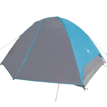 vidaXL Vorzelt Campingzelt 6 Personen Blau 348x340x190 cm 190T Taft
