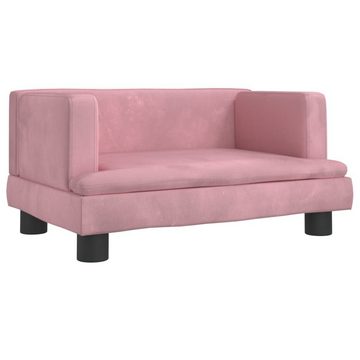 vidaXL Kindersofa Kindersofa Rosa 60x40x30 cm Samt Kindercouch Kindermöbel Kinderzimmer