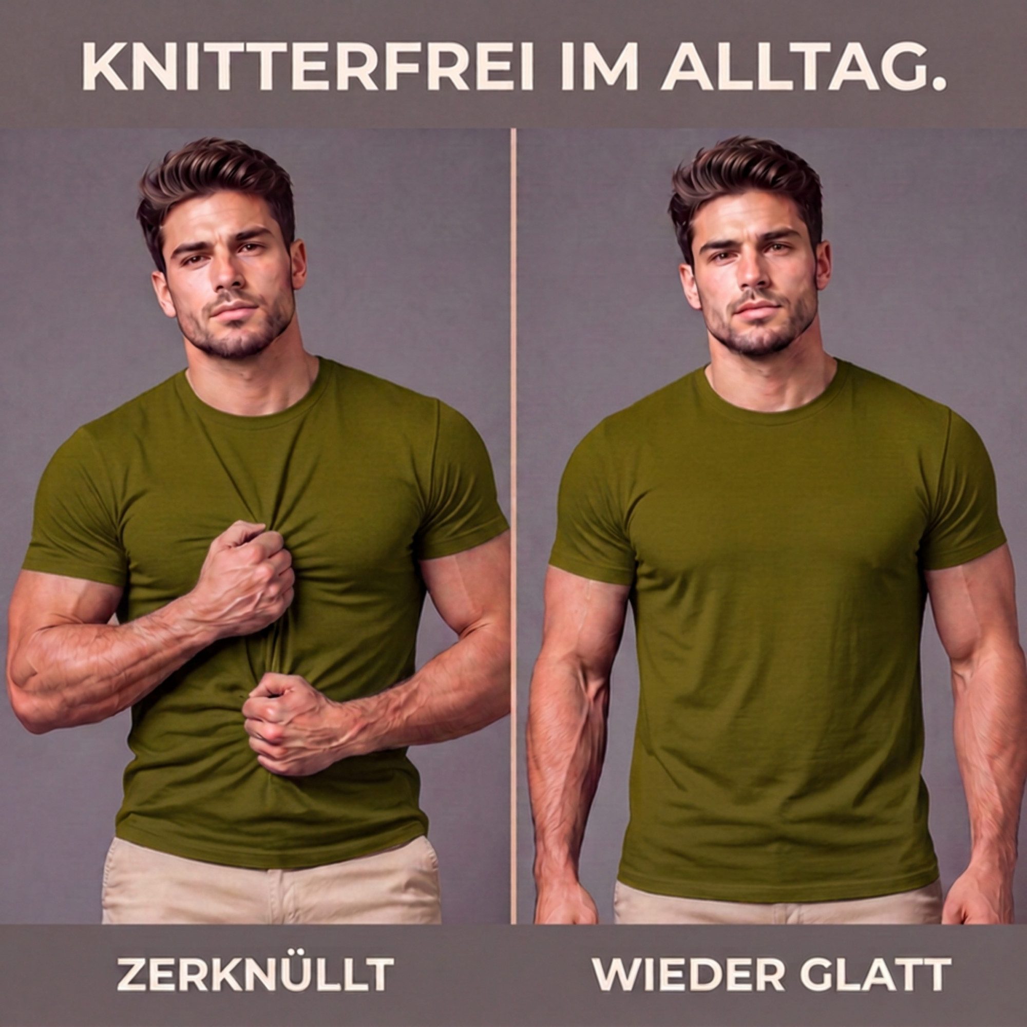 Sitztgut T-Shirt Soft Comfort – weich, körpernah an Brust und Armen, locker am Bauch (1-tlg) Körpernah an Brust und Oberarmen,locker am Bauch,knitterarm – Bild 3 von 5